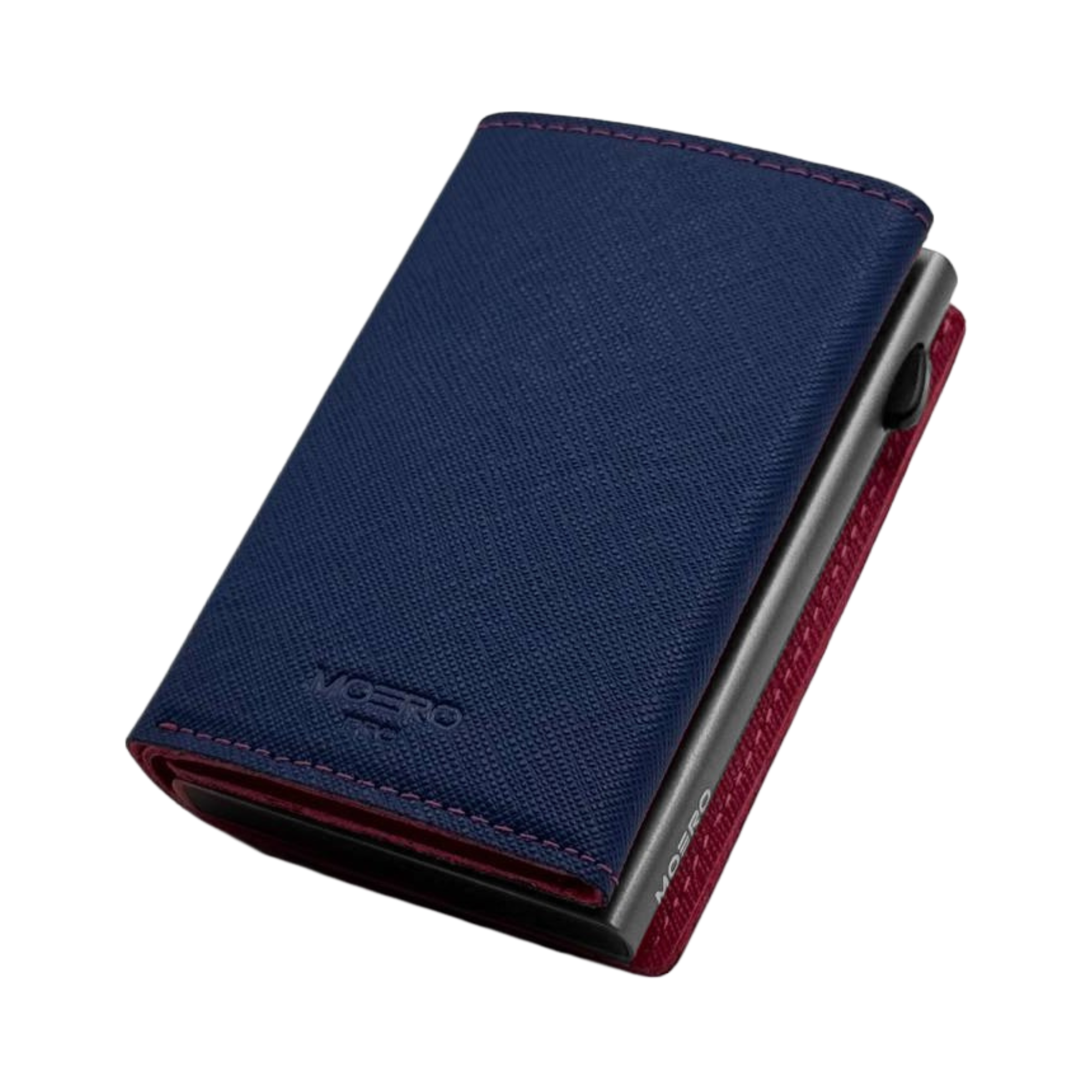 Moero Linea PRO PRO PLUS Zip portafoglio RFID Blue Magenta