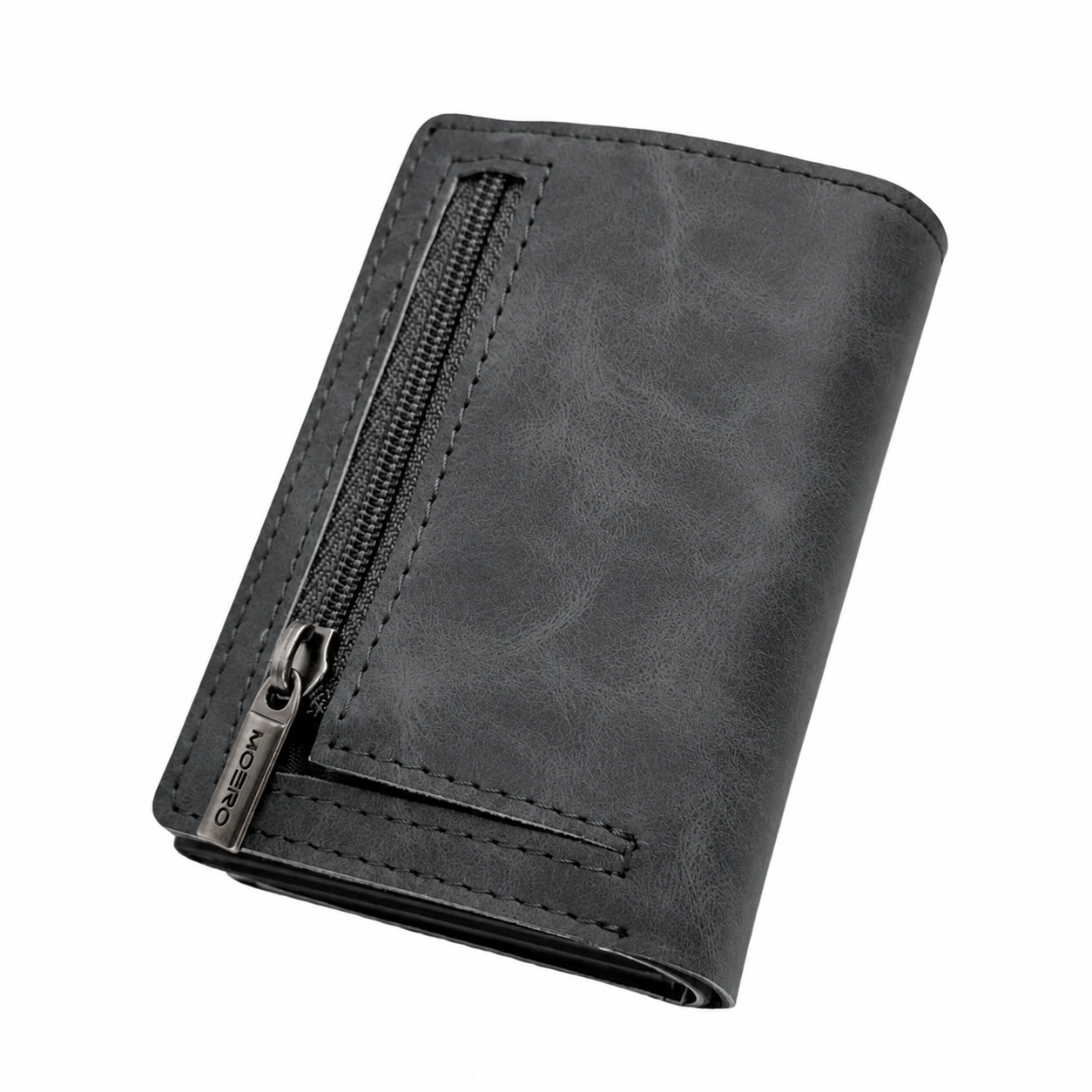 Moero Linea PRO PRO PLUS Zip portafoglio grigio RFID