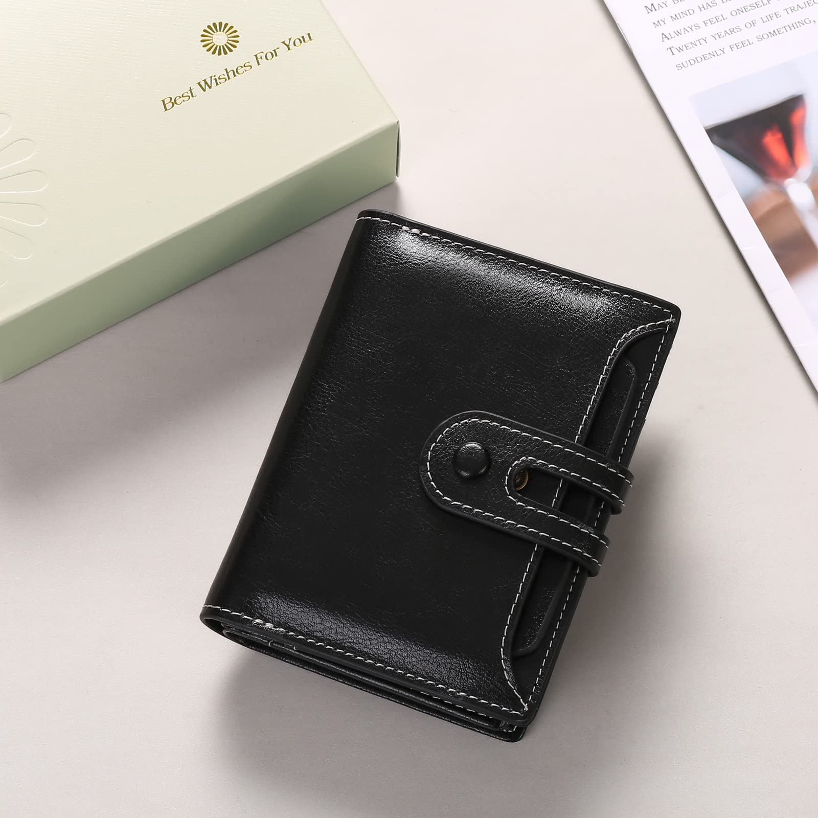 GOIACII SMALL WALLET Portafoglio donna piccolo RFID pelle