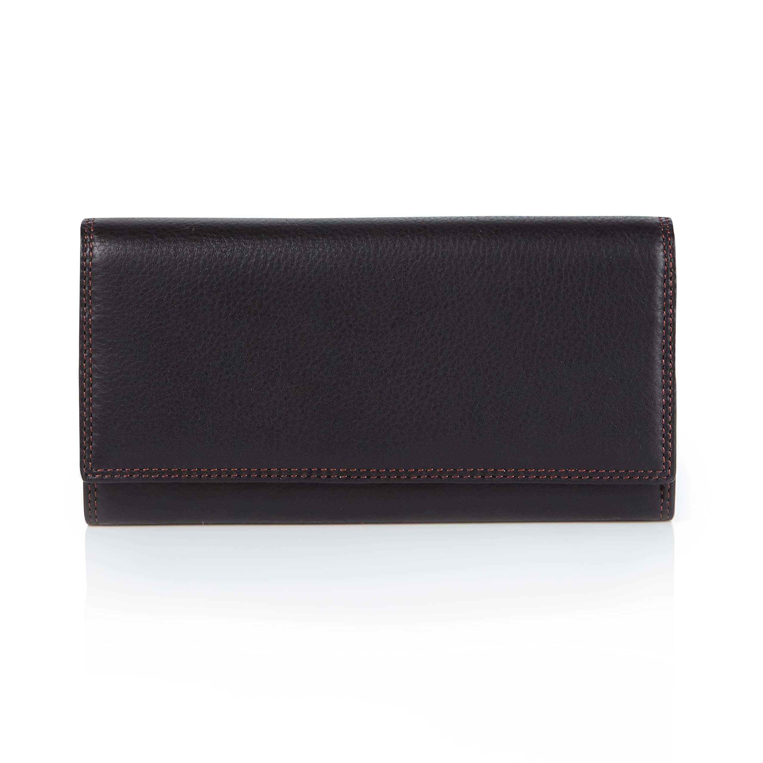 Visconti Colorado CD-21 portafoglio donna Nero Rosso RFID