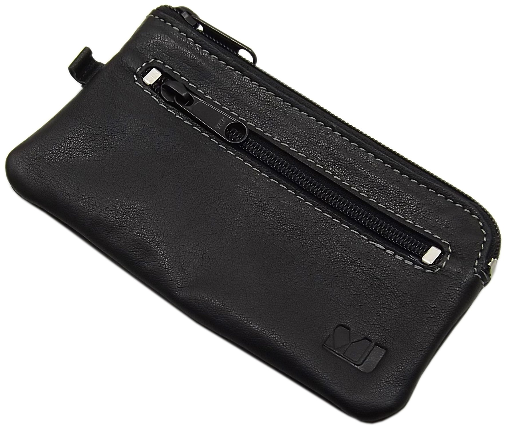 myledershop Schlüsseltaschen portachiavi in pelle di bufalo nero