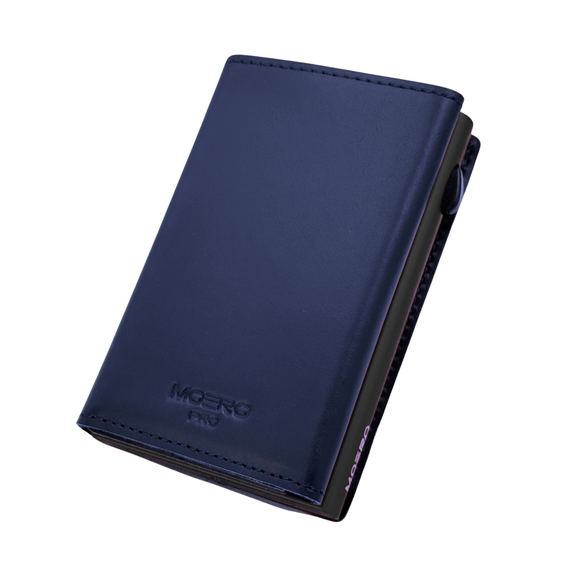 Moero Linea PRO PRO Zip portafoglio Blue 4.0 RFID