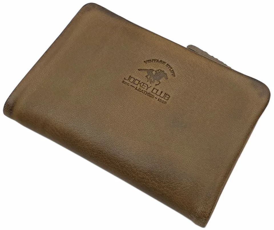 myledershop Herren Geldbörsen portafoglio oliva RFID NFC