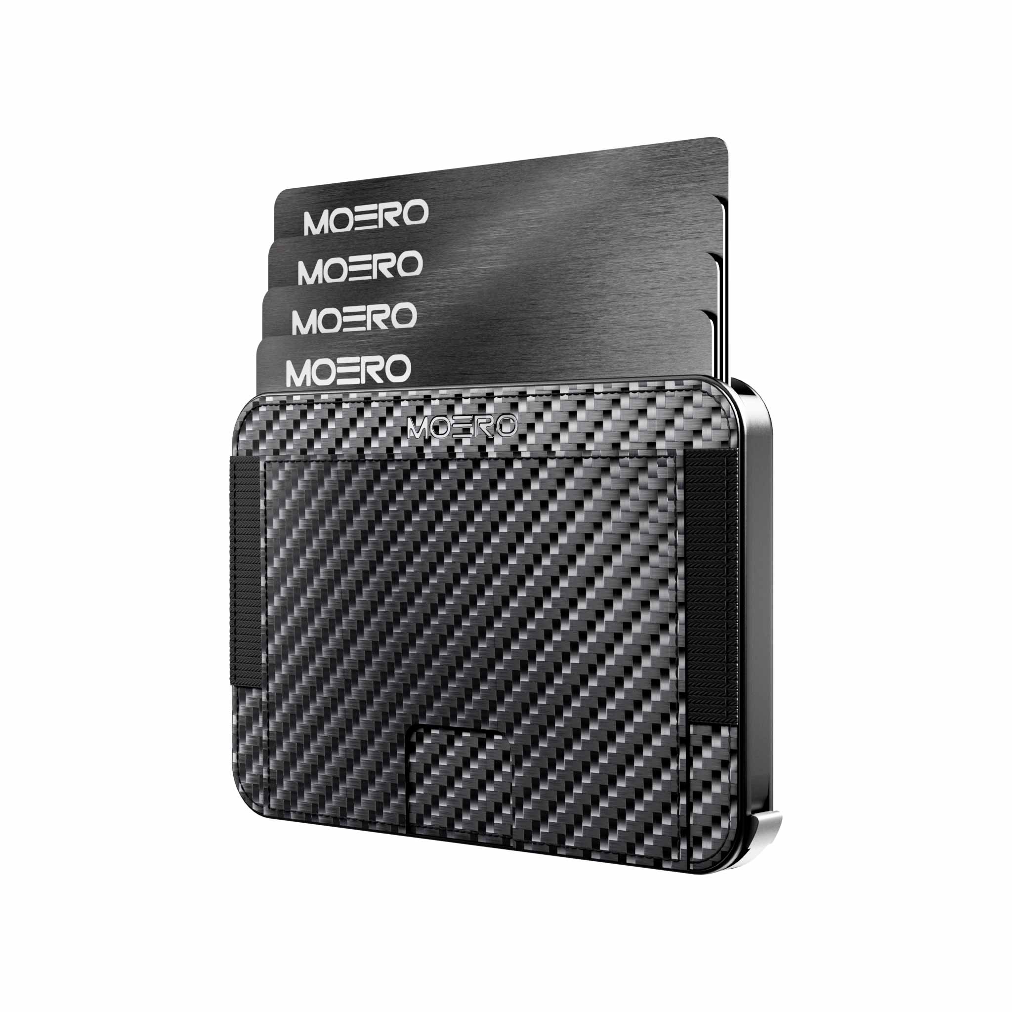 Moero Linea M2 M2 Pro Carbon Black portafoglio MagSafe RFID