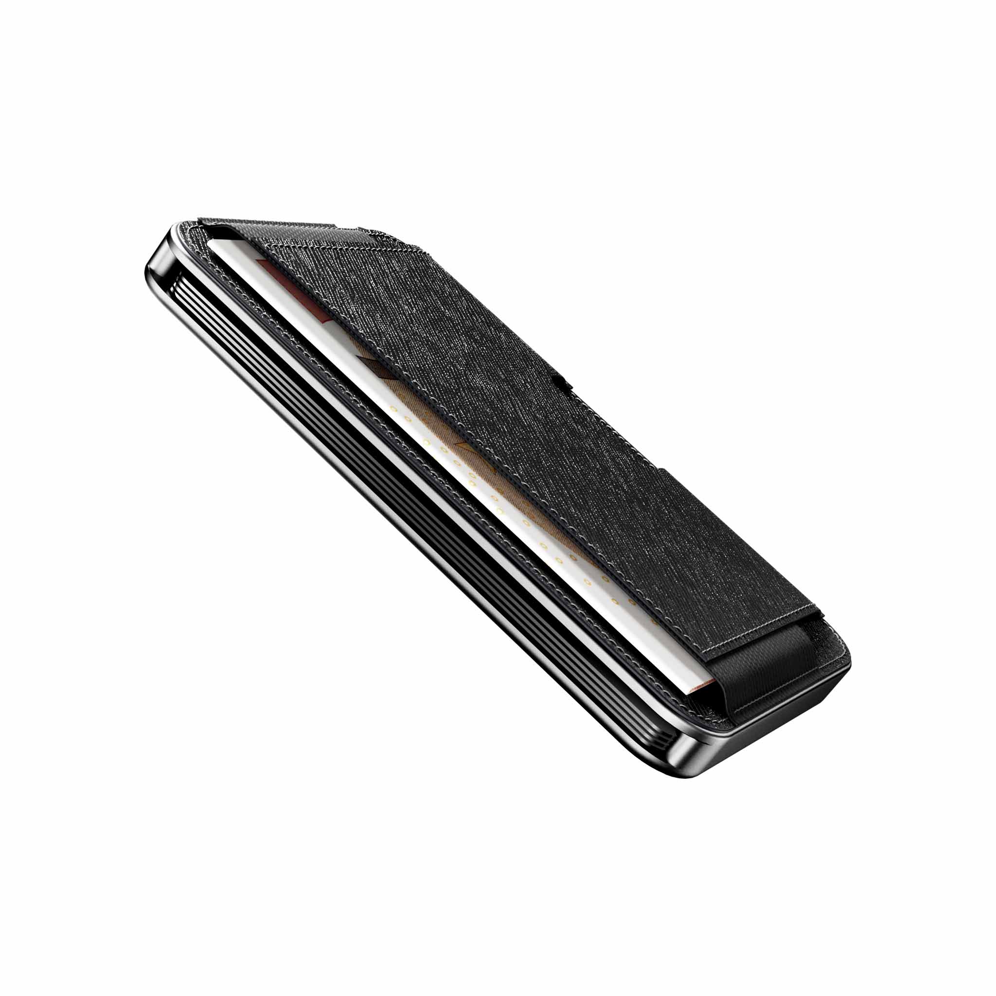 Moero Linea M2 M2 Pro Saffiano Black portafoglio MagSafe RFID