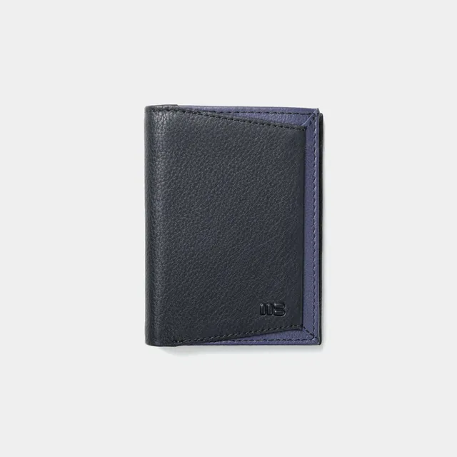 Miguel Bellido Carteras Cartera Milano con tarjetero en piel de vacuno portafoglio Nero RFID