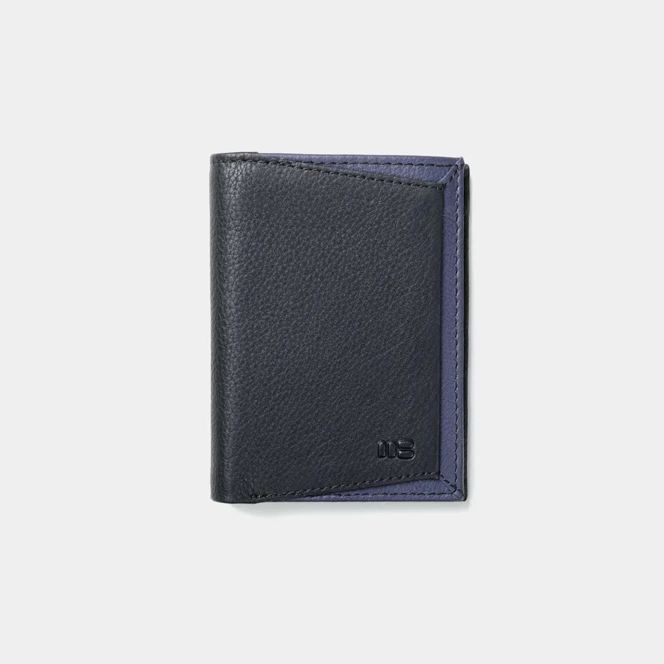 Miguel Bellido Carteras Cartera Milano con tarjetero en piel de vacuno portafoglio Nero RFID