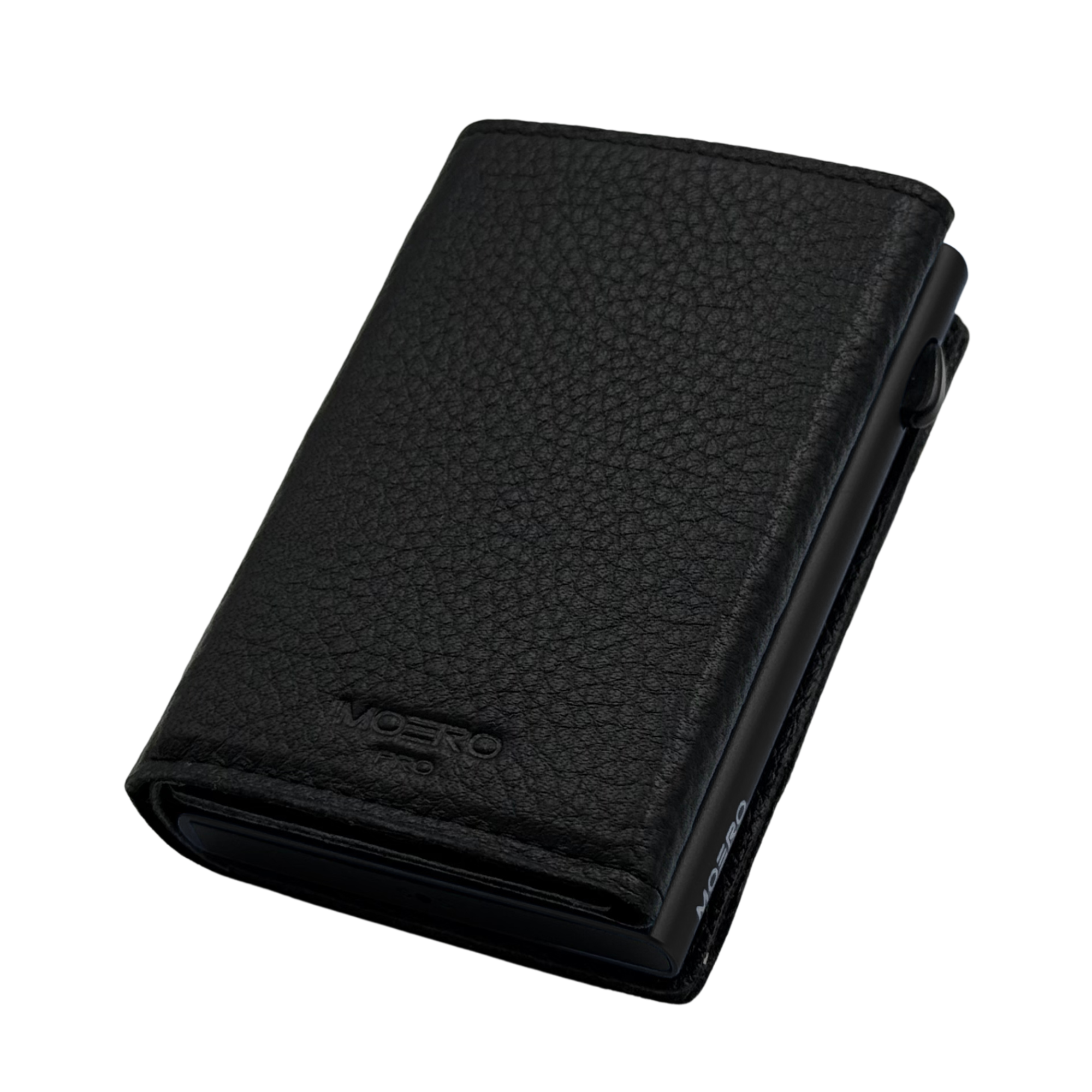 Moero Linea PRO PRO PLUS Zip portafoglio Nero pelle RFID
