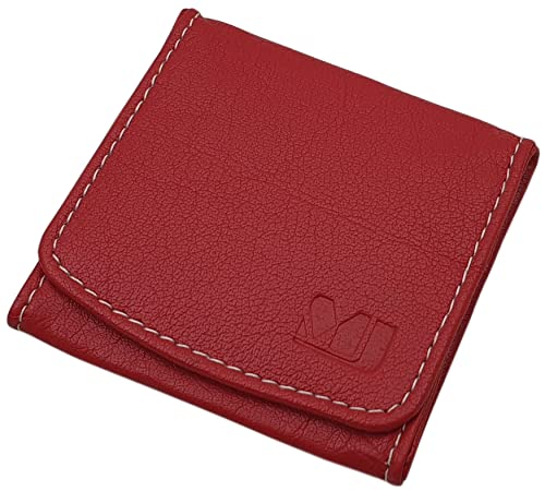 myledershop Münzbörsen Wiener Schachtel portamonete rosso in pelle di bufalo