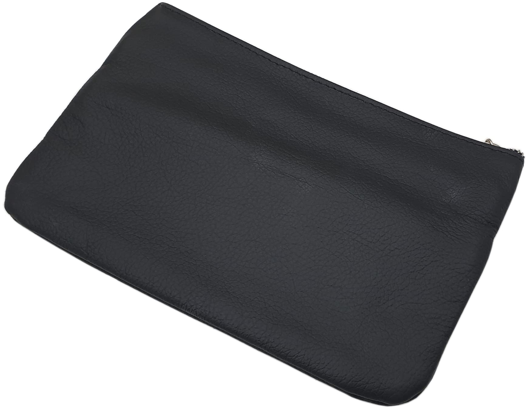 myledershop Banktaschen Borsa in pelle bovina a 3 scomparti nera