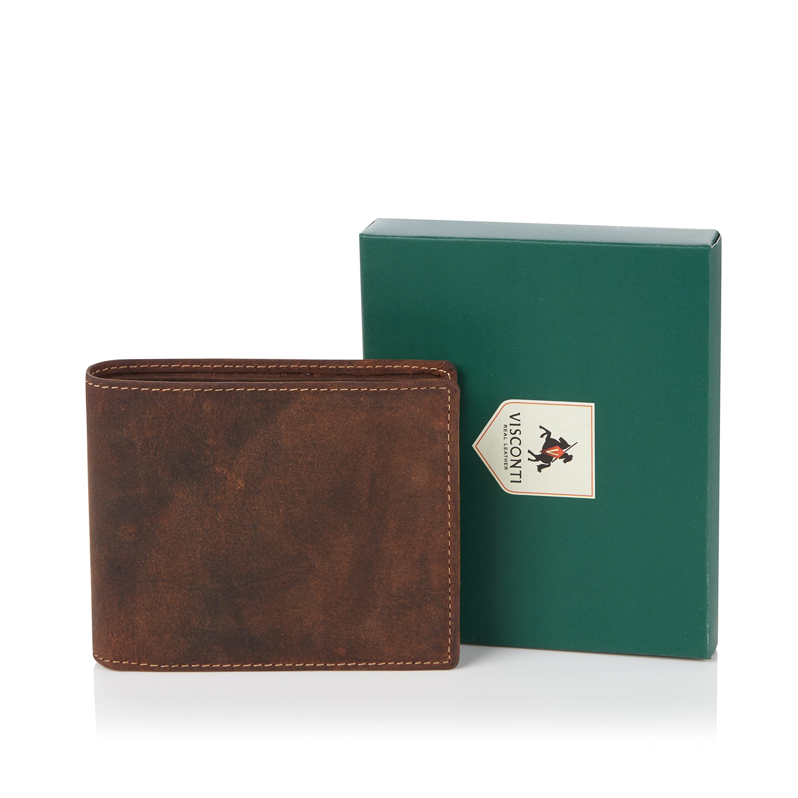 Visconti Hunters Wallets 701 portafoglio uomo marrone RFID