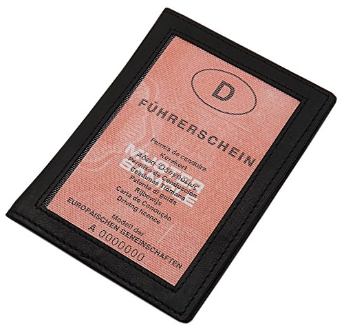myledershop Karten- und Ausweisetuis porta documenti Bufalo Nero