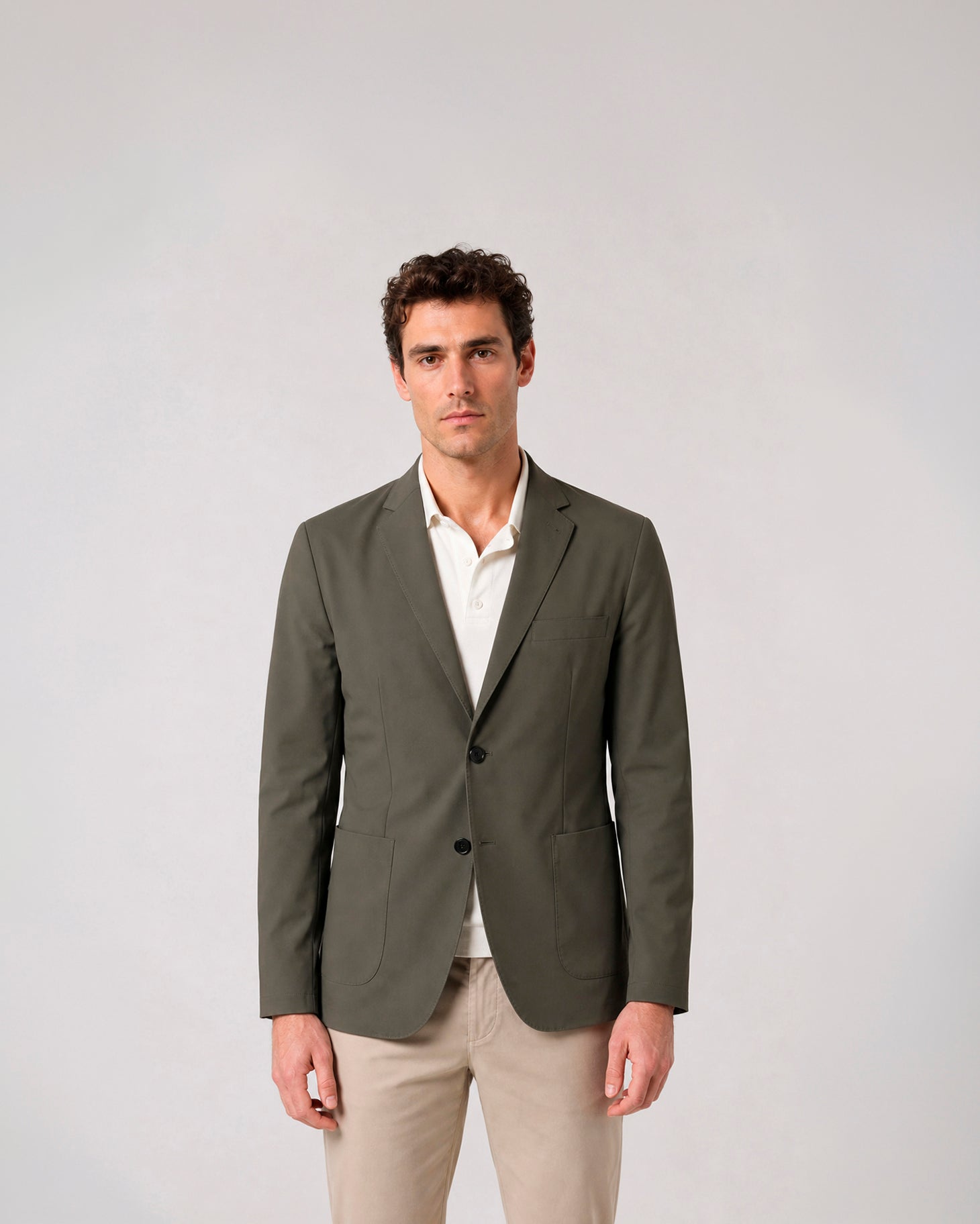 Miguel Bellido Americanas, Sobrecamisas y Chaquetas giacca slim fit in tessuto tecnico