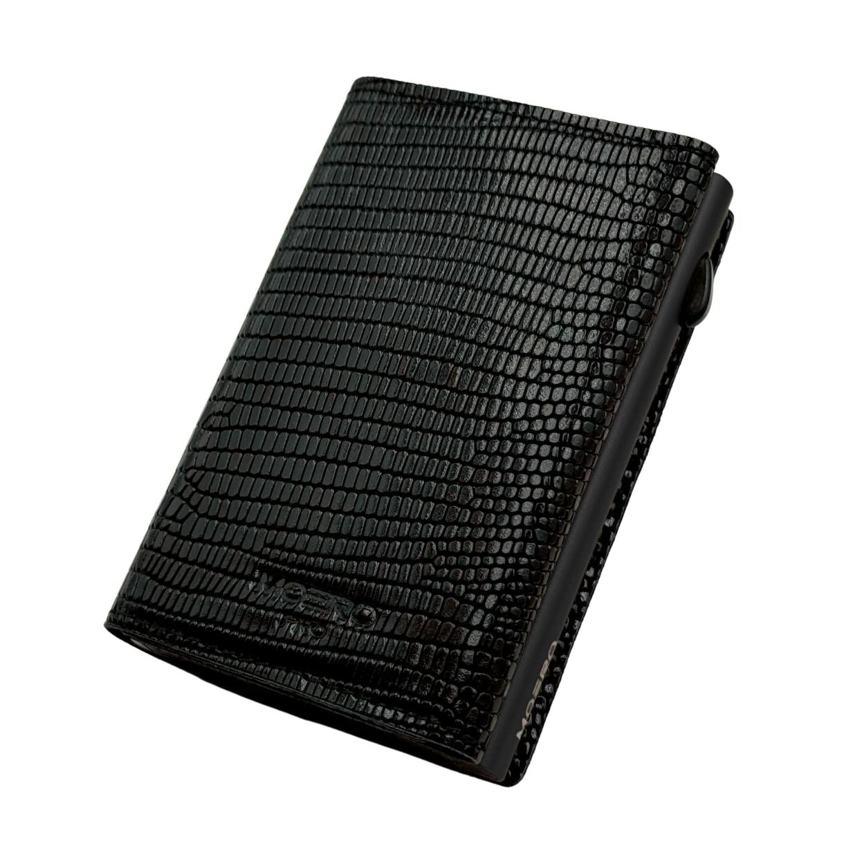 Moero Linea PRO Zip Snake portafoglio nero RFID stampa serpente