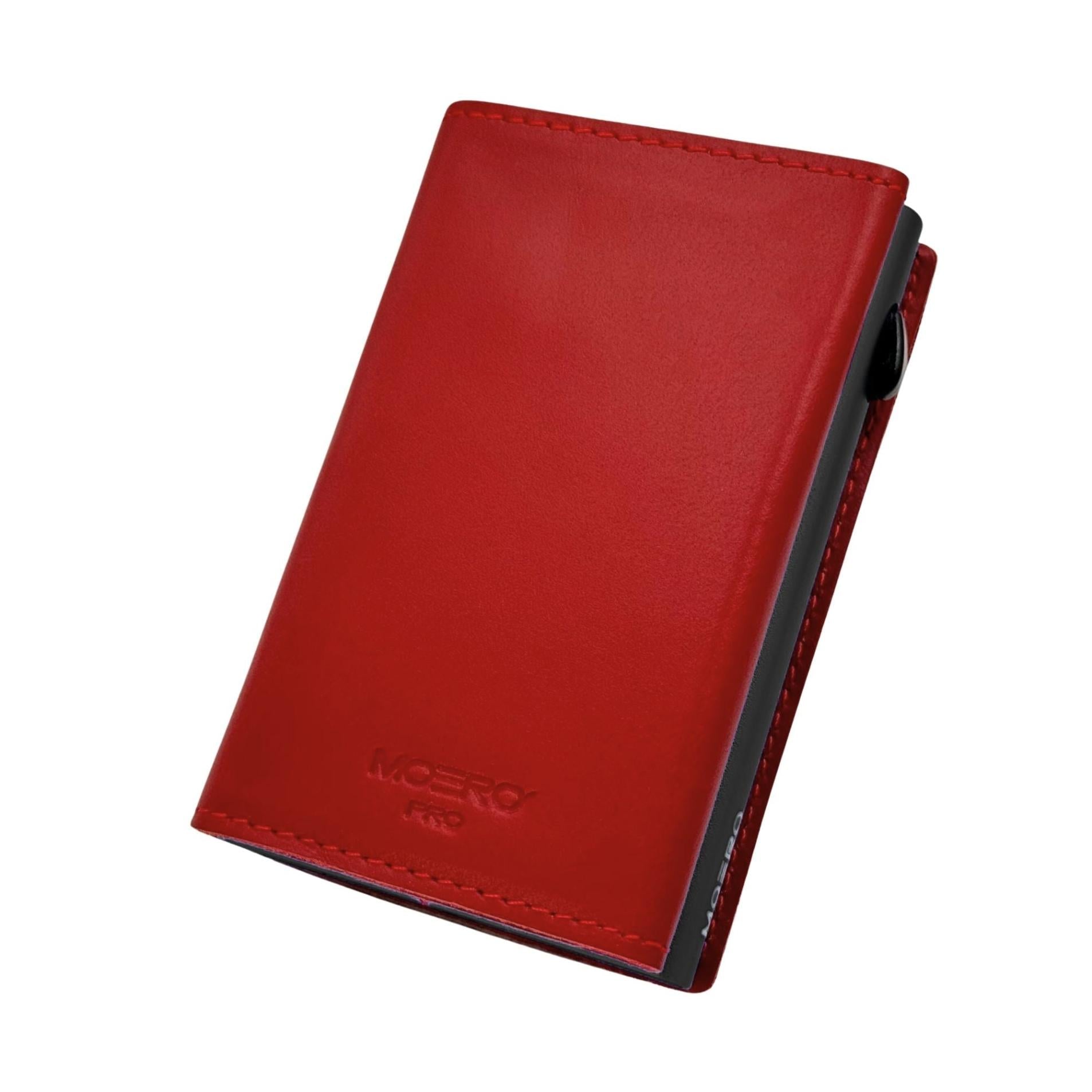 Moero Linea PRO Prestige portafoglio rosso RFID pelle