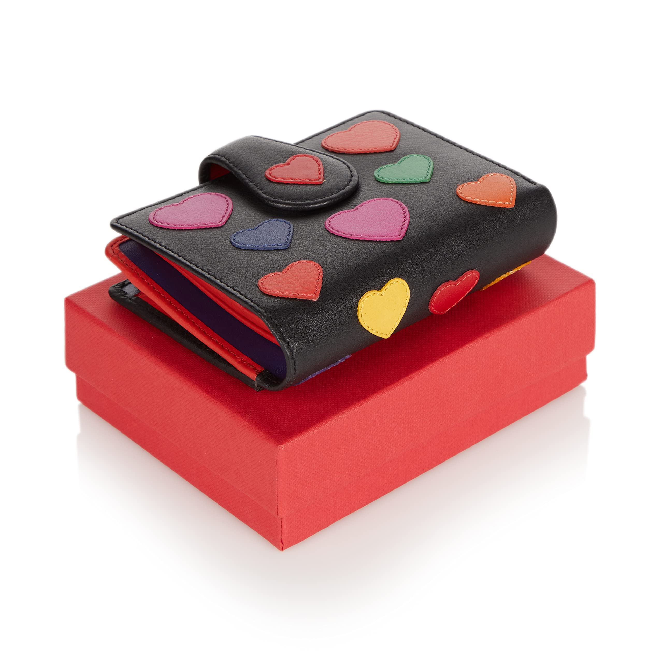 Visconti Polka portafoglio donna LV S 11,5x9 cm Cuori RFID
