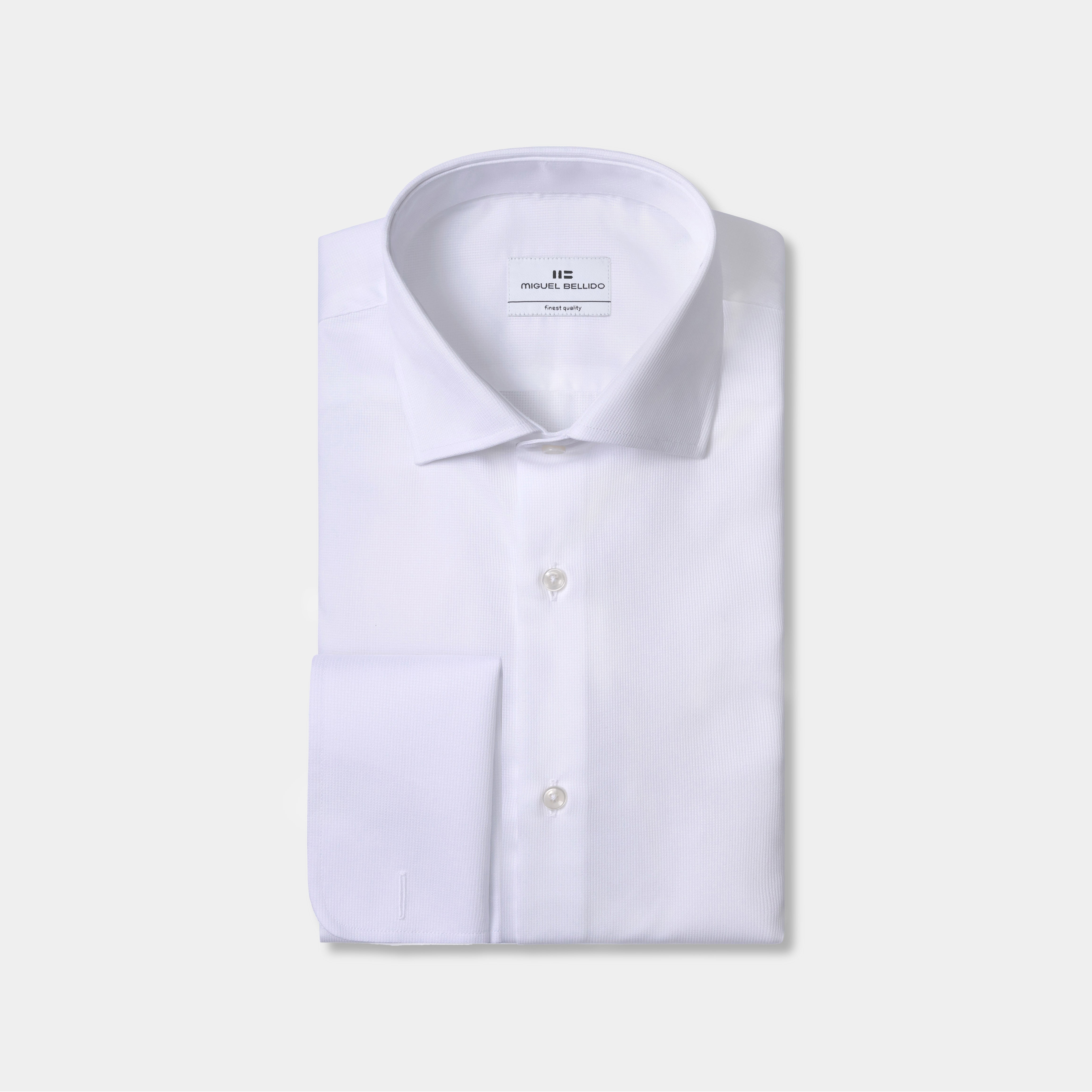Miguel Bellido Camisas Camisa de vestir puño doble de algodón camicia elegante