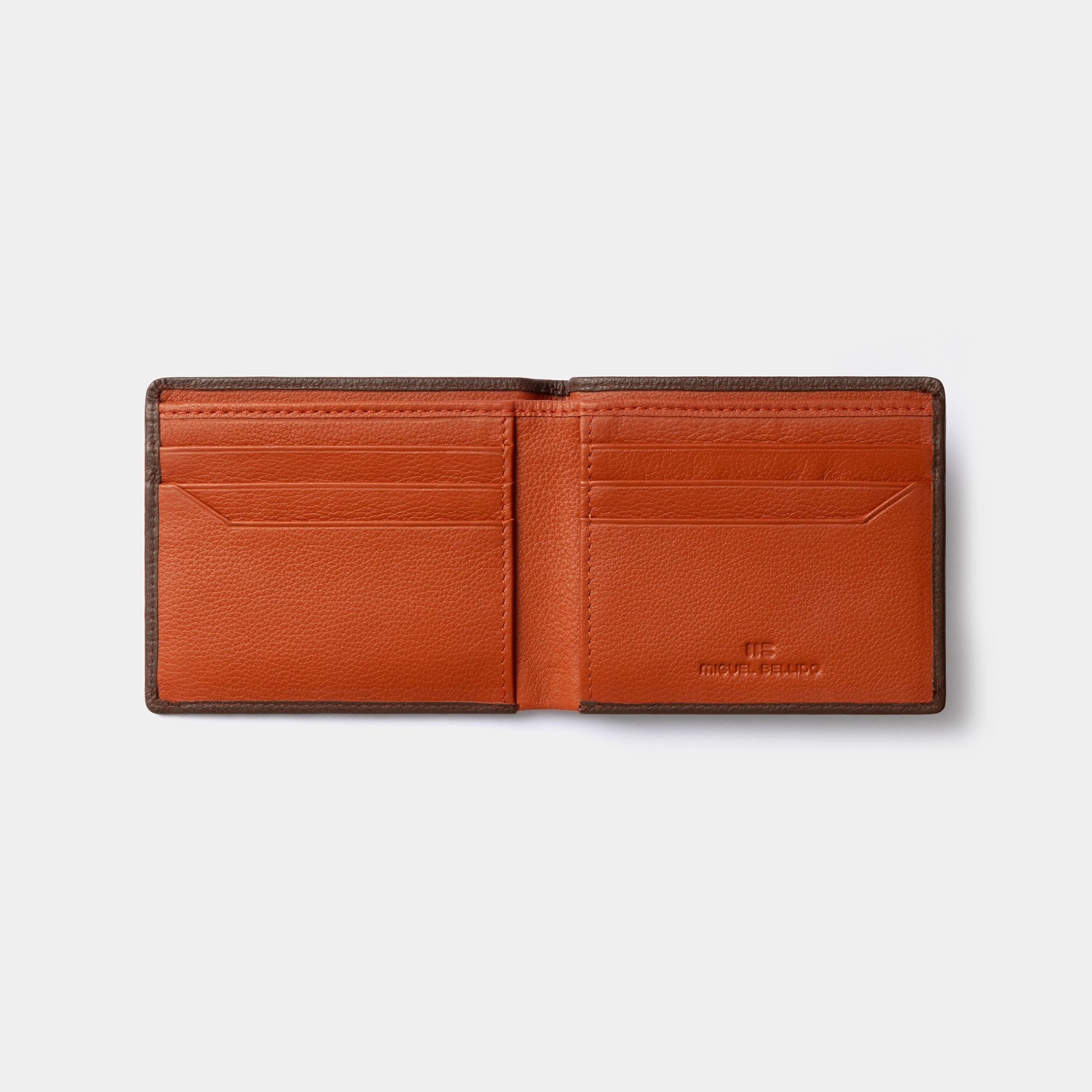 Miguel Bellido Carteras La Palma portafoglio marrone scuro RFID