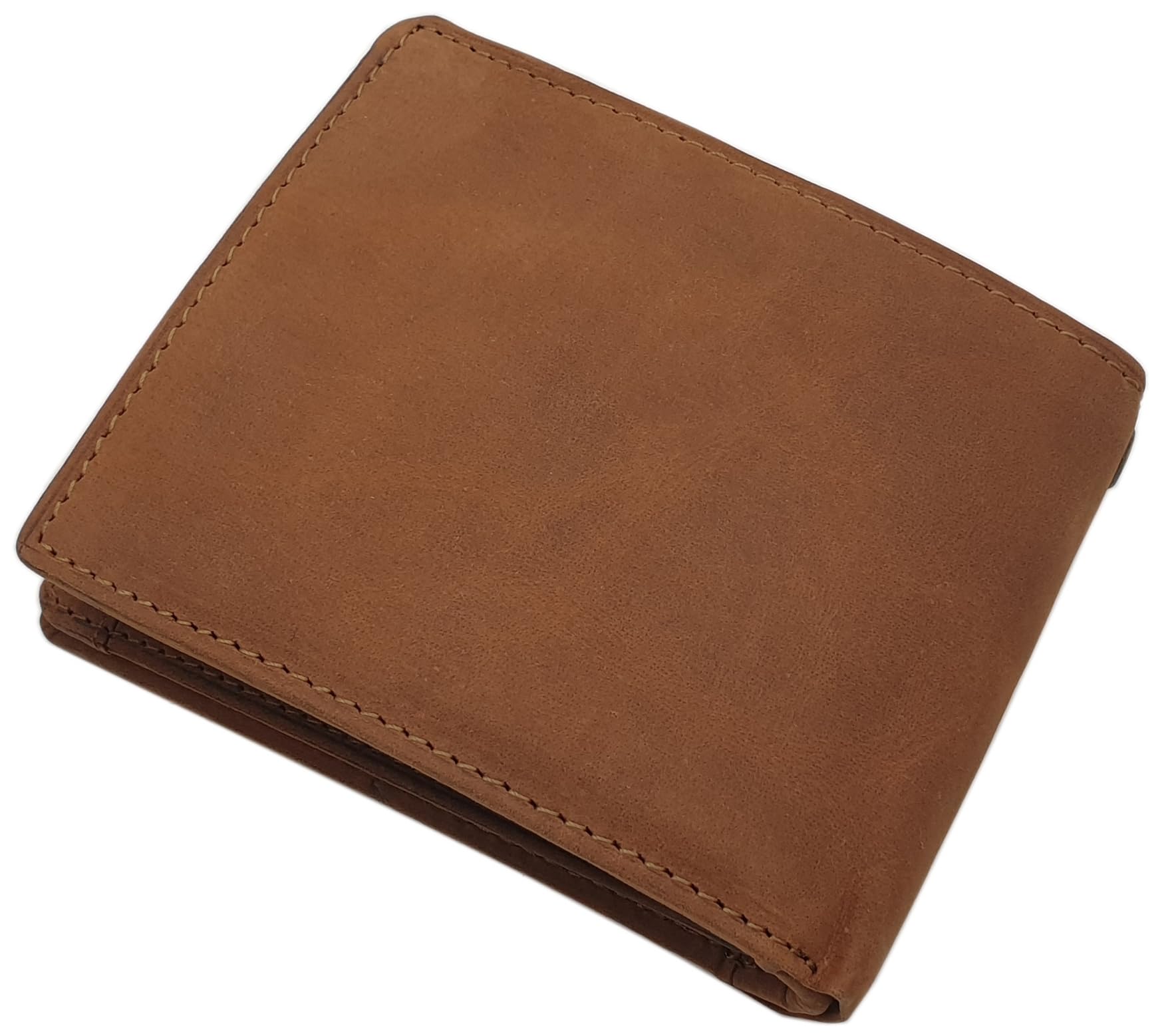 myledershop Herren Geldbörsen Modello 2 orizzontale cognac portafoglio bufalo