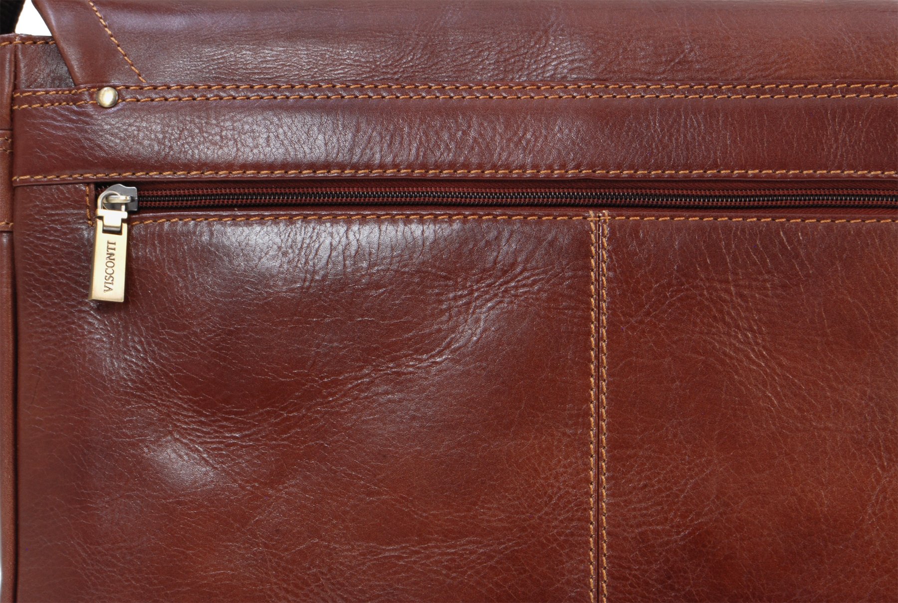 Visconti Hunters Bags VT5 Enzo borsa messenger marrone chiaro