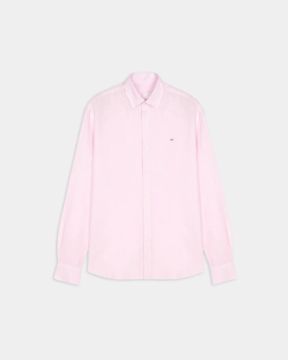 Miguel Bellido Camisas Camisa casual de lino camicia taglia 2-6, collo con bottoni