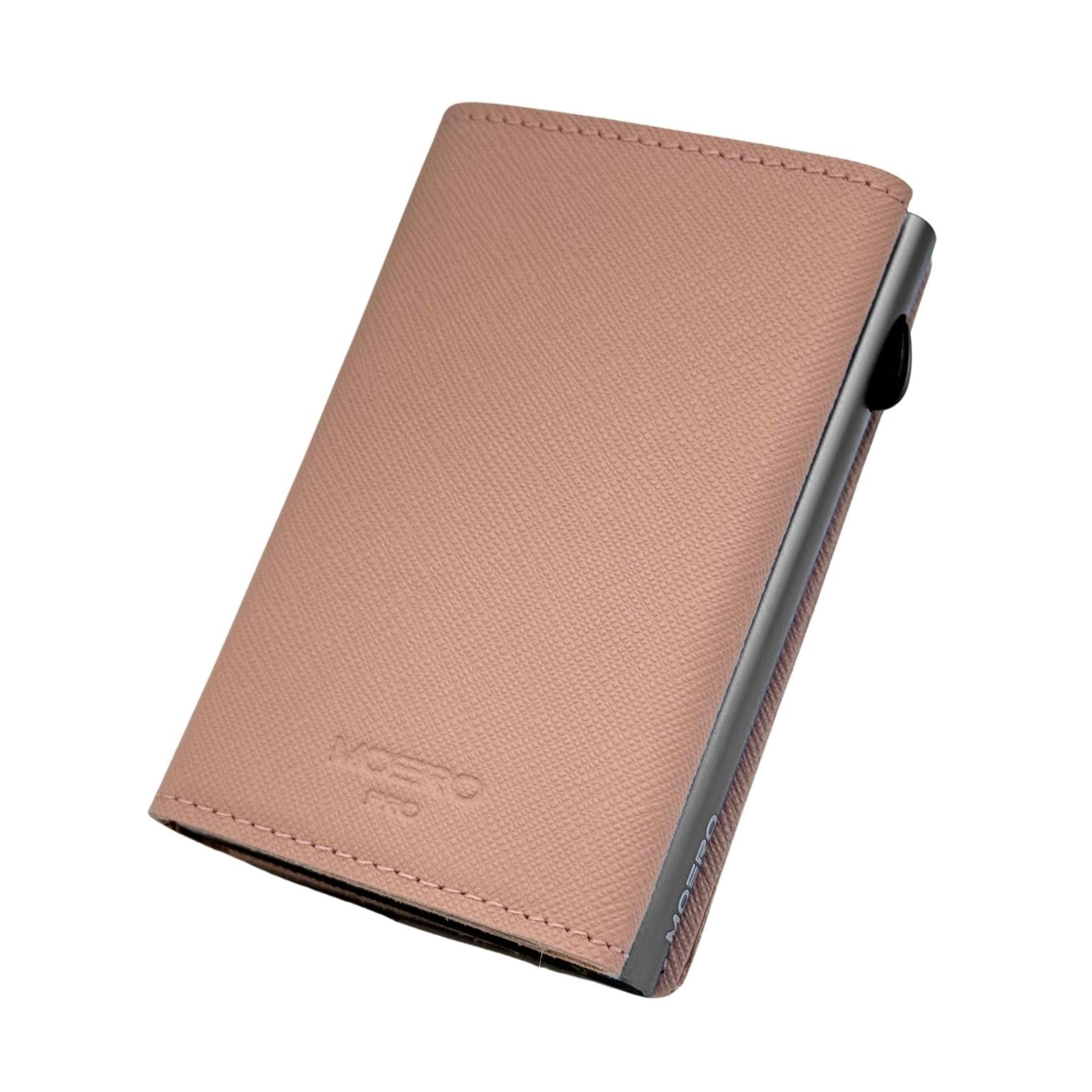 Moero Linea PRO PRO Zip Saffiano portafoglio rosa RFID