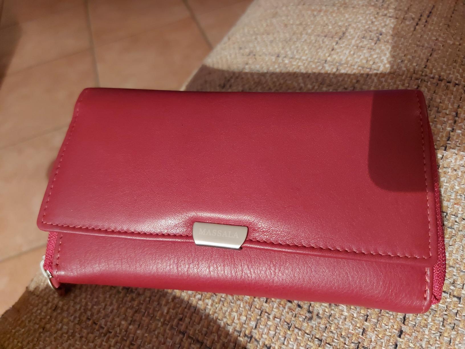 myledershop Damen Geldbörsen Grande portafoglio di pelle per donna portafoglio 5 colori