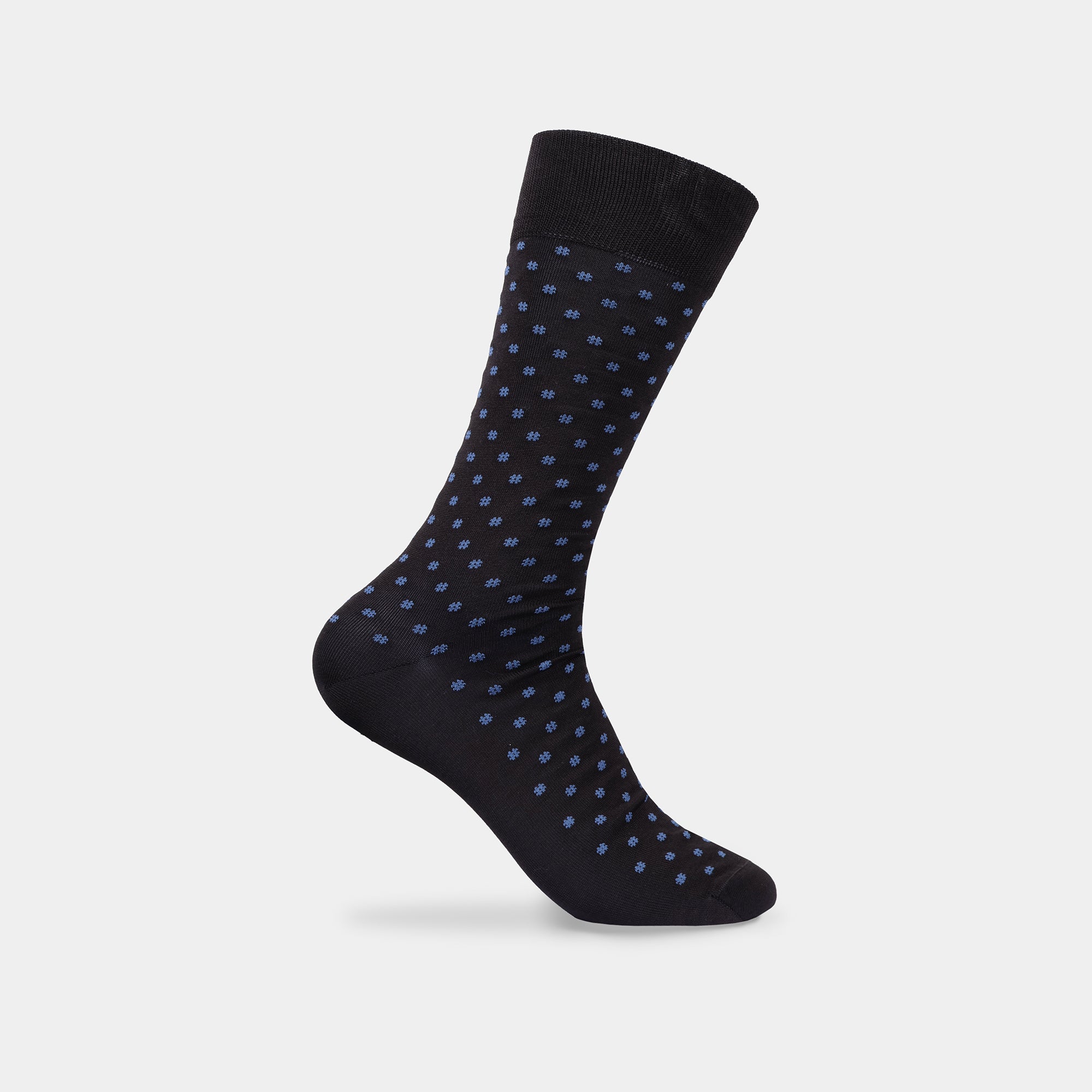 Miguel Bellido Calcetines calcini corti cotone mercerizzato blu 39-42