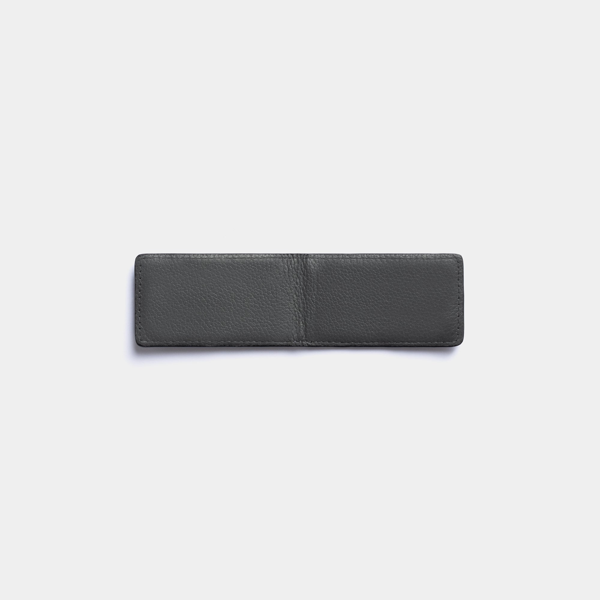 Miguel Bellido Accesorios funcionales pinza per banconote magnetica nera in pelle