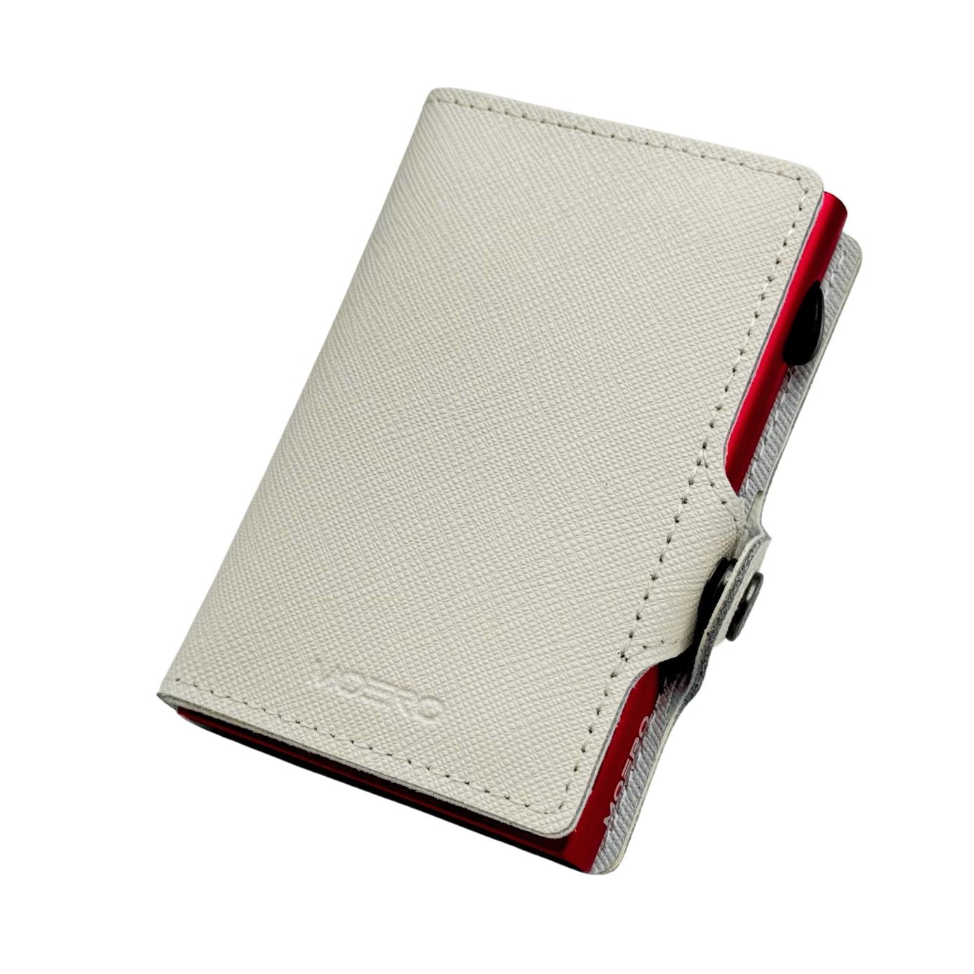 Moero Linea Classic Classic Zip portafoglio Bianco RFID Saffiano