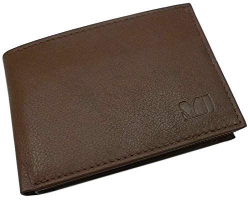 myledershop Herren Geldbörsen MJ-Design-Germany portafoglio marrone compatto
