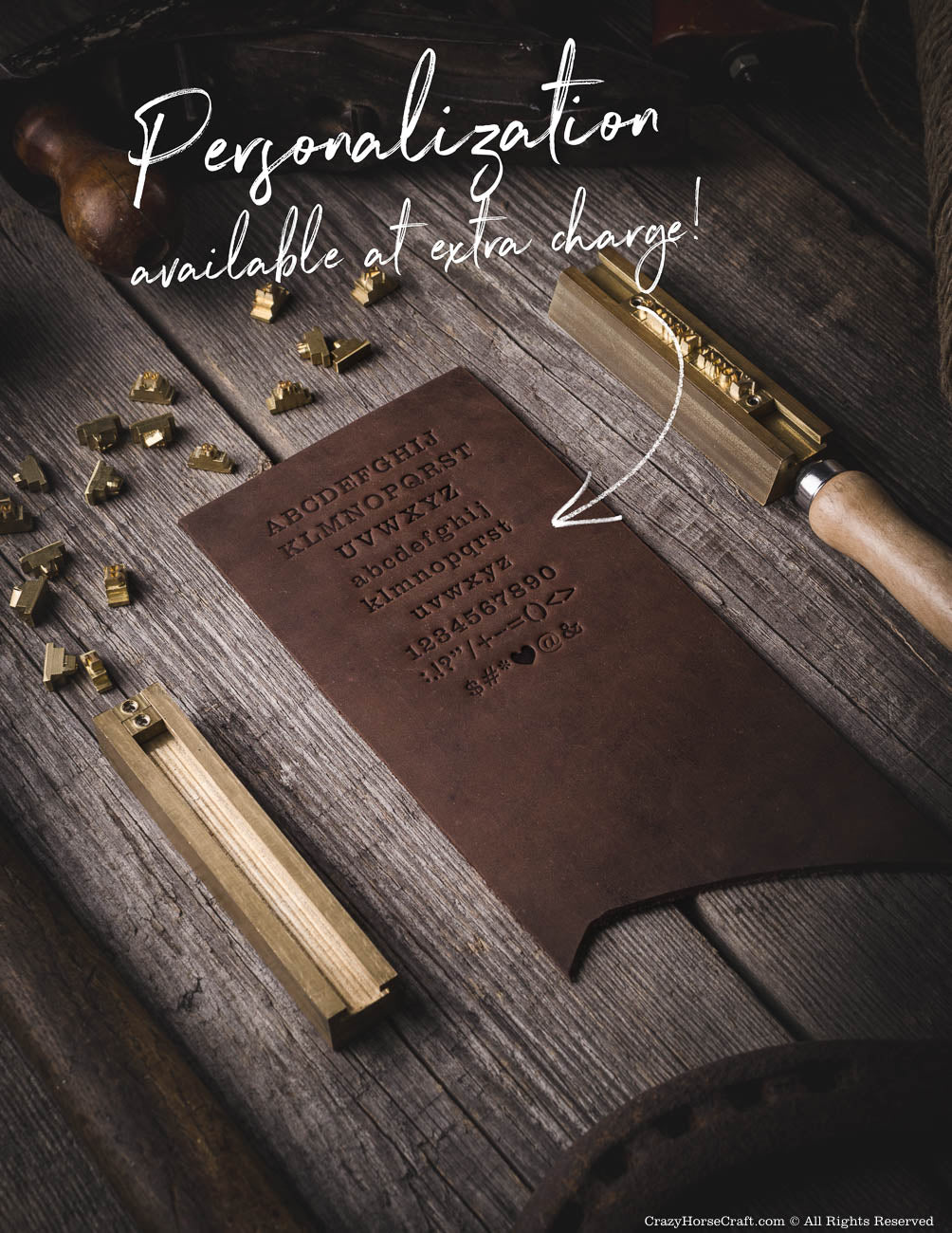 Crazy Horse Craft Wallets & Card Holders portacarte Wood Brown in pelle