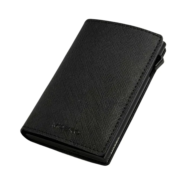 Moero Linea Air AIR Saffiano portafoglio nero ultr slim RFID