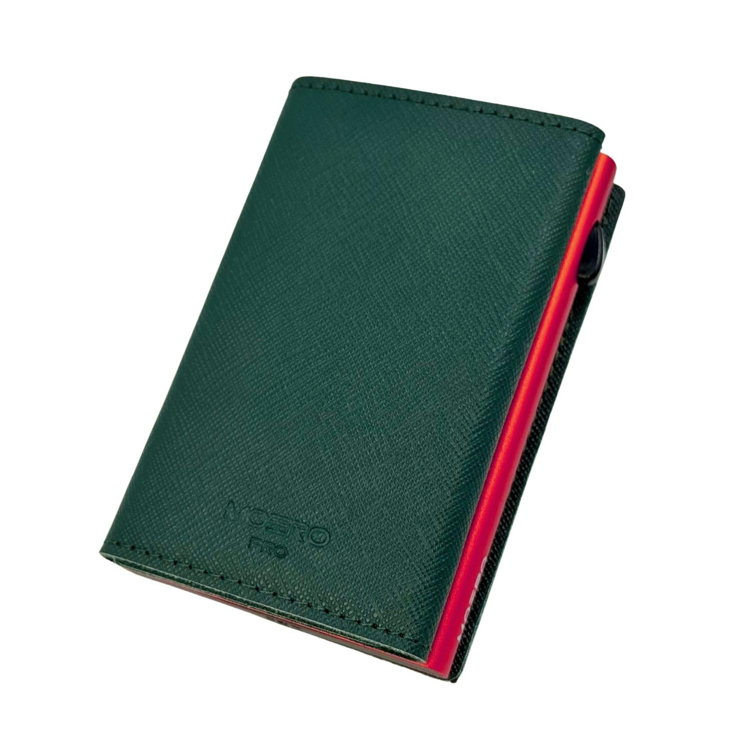 Moero Linea PRO PRO Saffiano portafoglio verde foresta RFID
