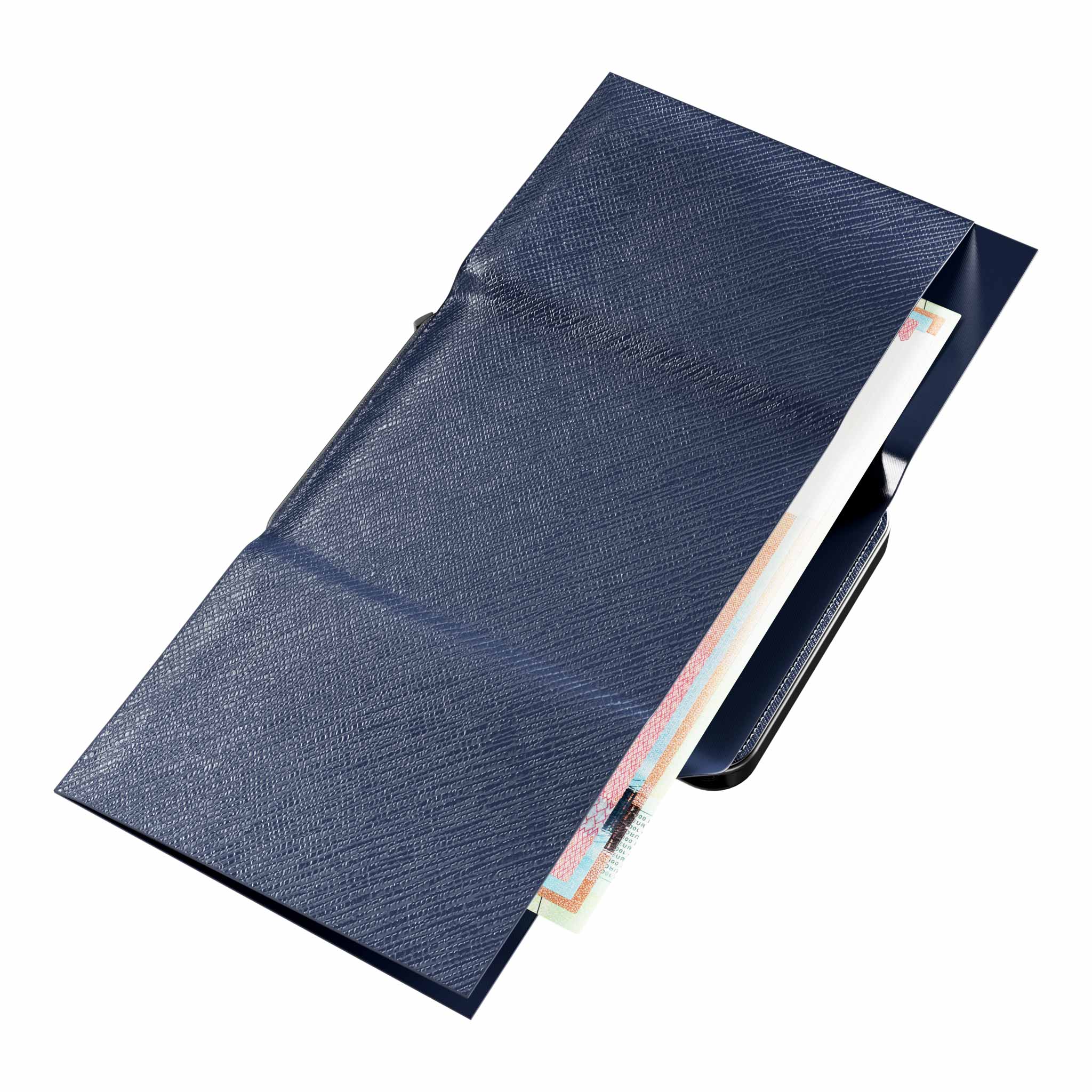 Moero Linea M2 M2 Pro Plus portafoglio Blue Navy MagSafe