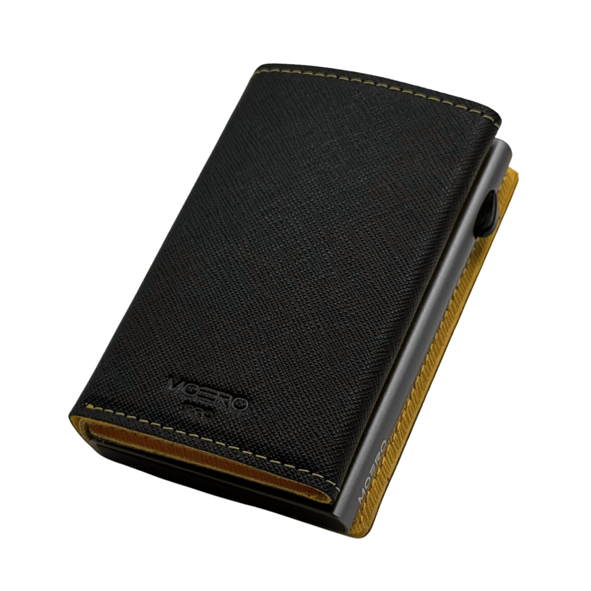 Moero Linea PRO PRO PLUS Zip portafoglio Black 4.0 RFID Saffiano
