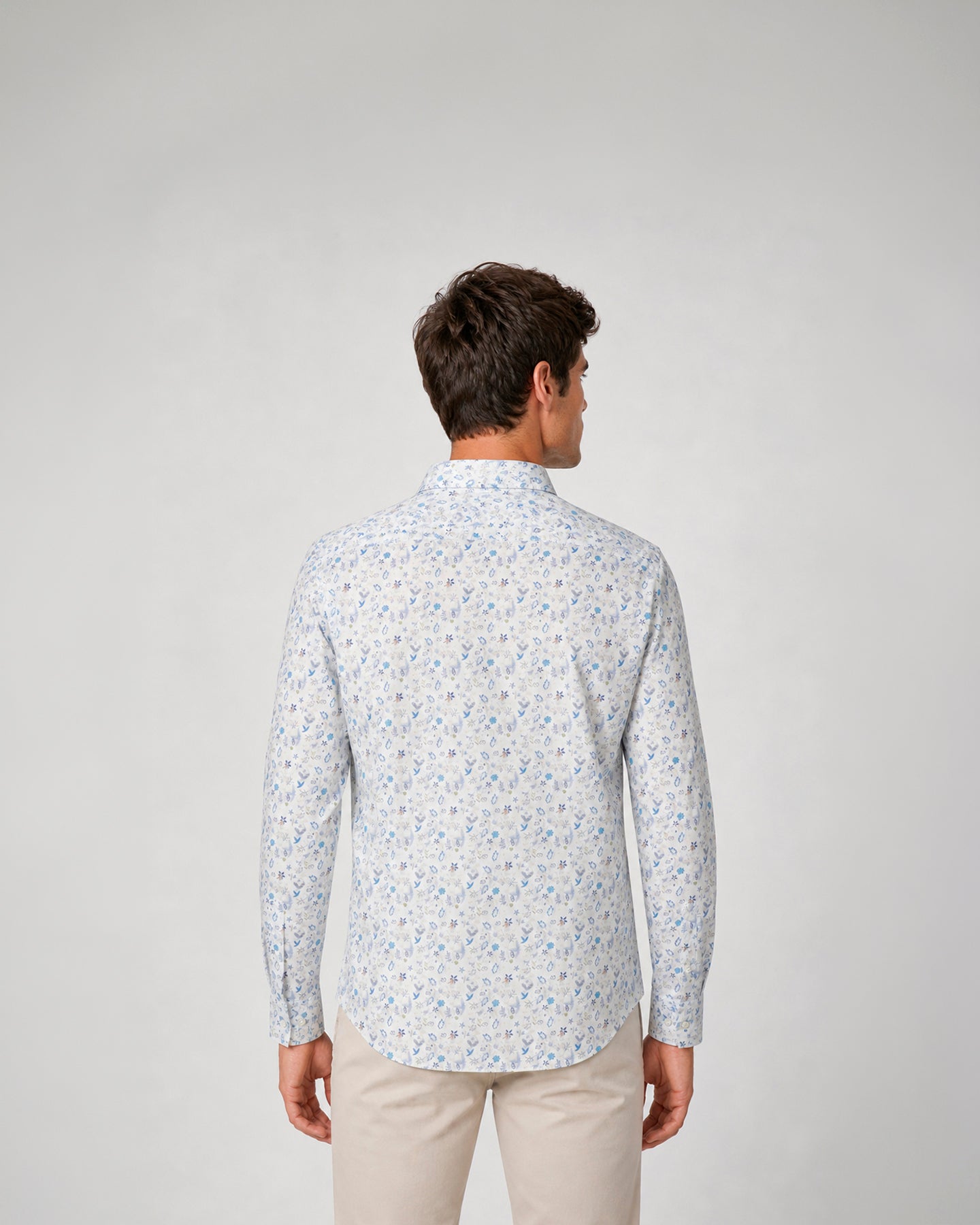 Miguel Bellido Camisas camisa casual estampada de algodón talla 2 entallada
