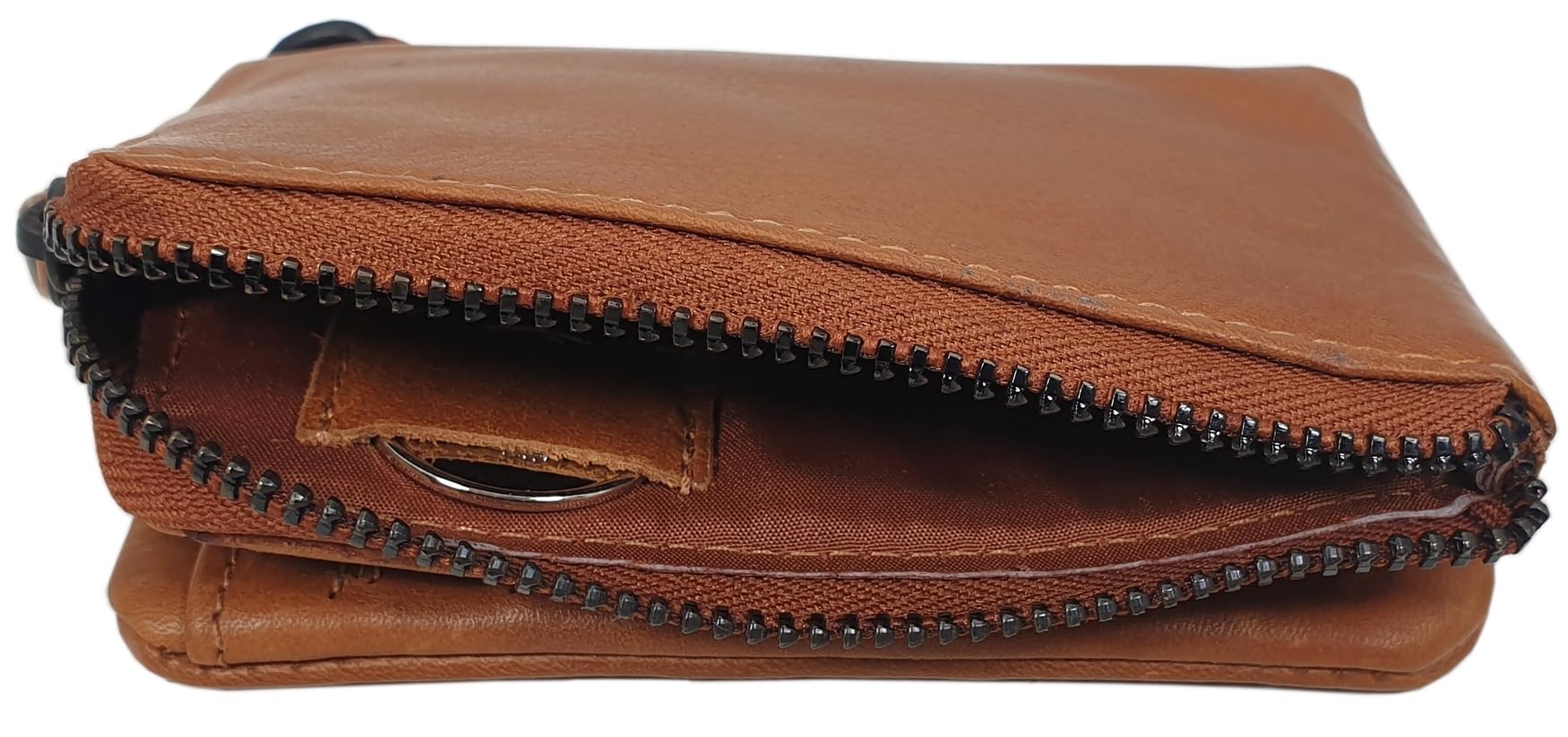 myledershop Herren Geldbörsen Portafoglio pelle bovina cognac RFID