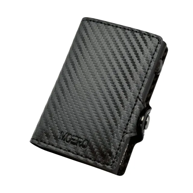 Moero Linea Classic Classic Carbon portafoglio nero 4.0 RFID