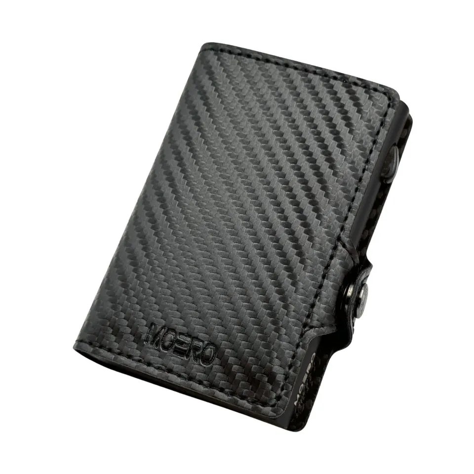 Moero Linea Classic Classic Carbon portafoglio nero 4.0 RFID