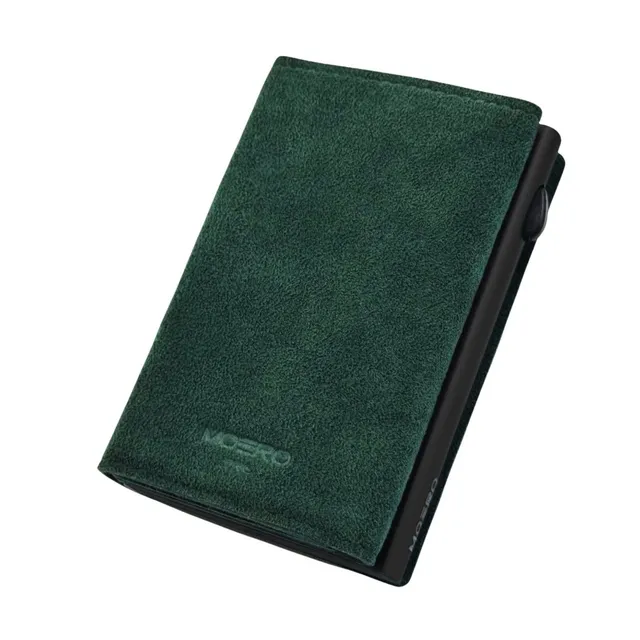 Moero Linea PRO PRO Zip SUPERIOR portafoglio verde RFID