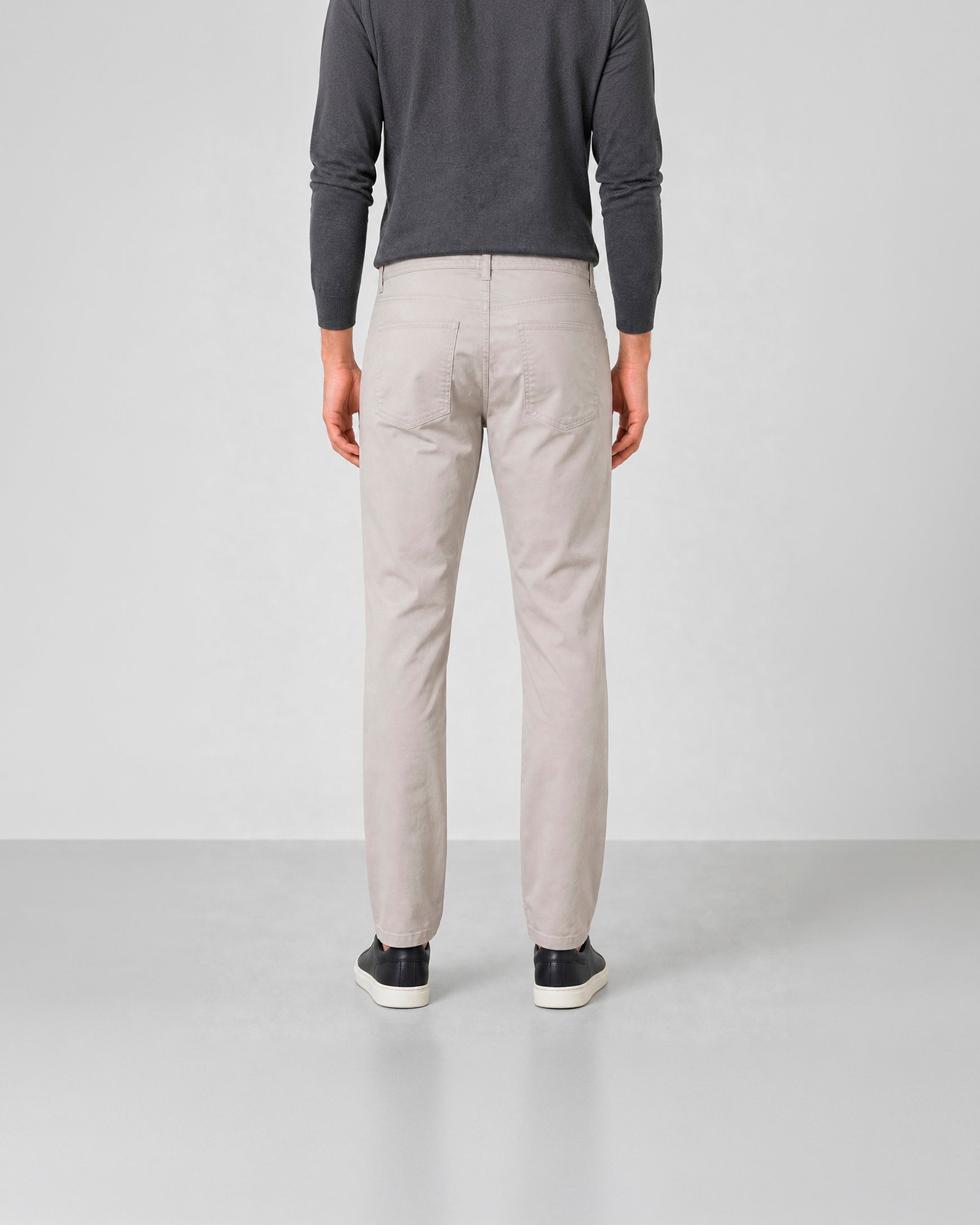 Miguel Bellido Pantalones Pantalón casual 5 bolsillos pantaloni grigio pietra cotone elasticizzato