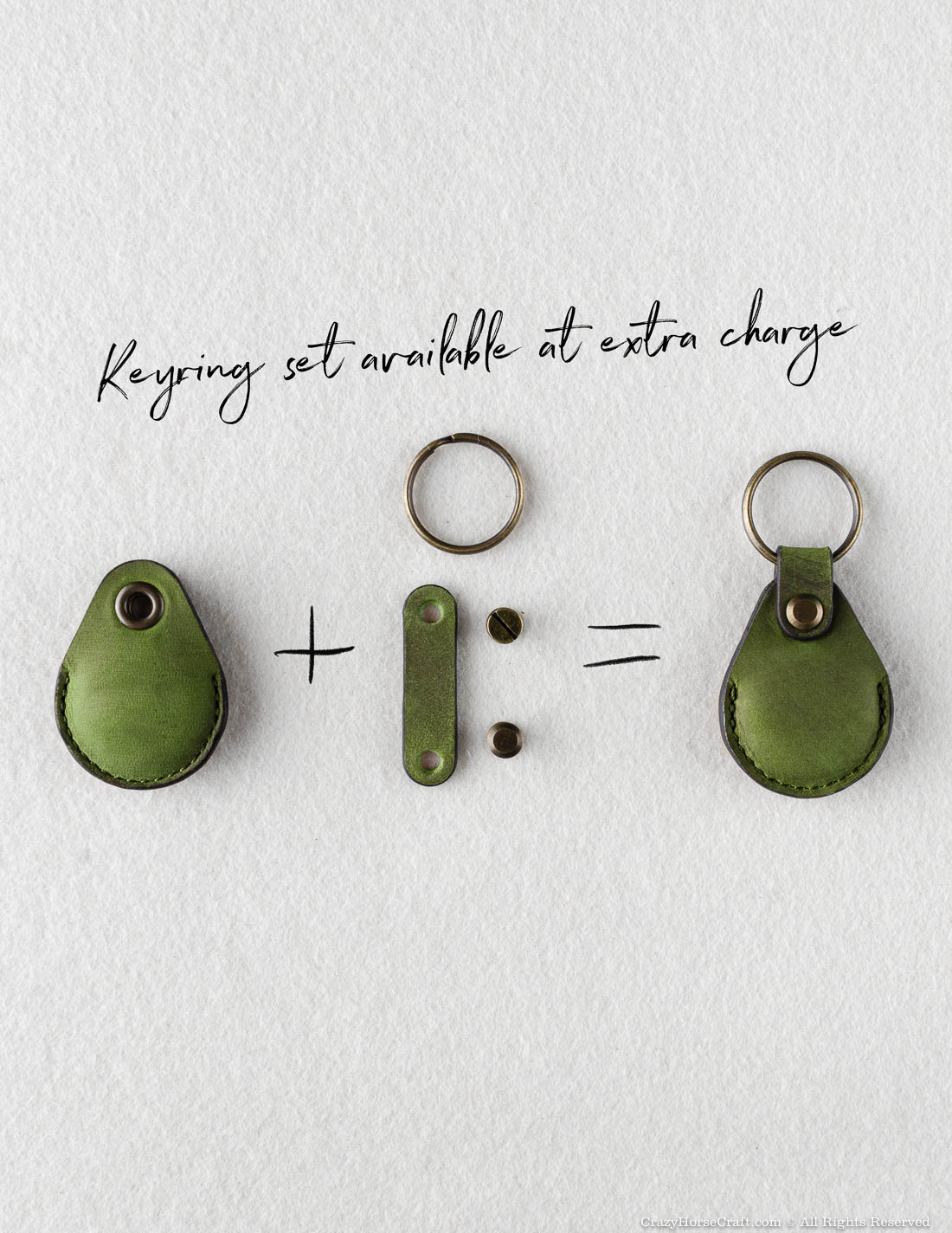 Crazy Horse Craft AirTag Holders porta AirTag Alpine Green