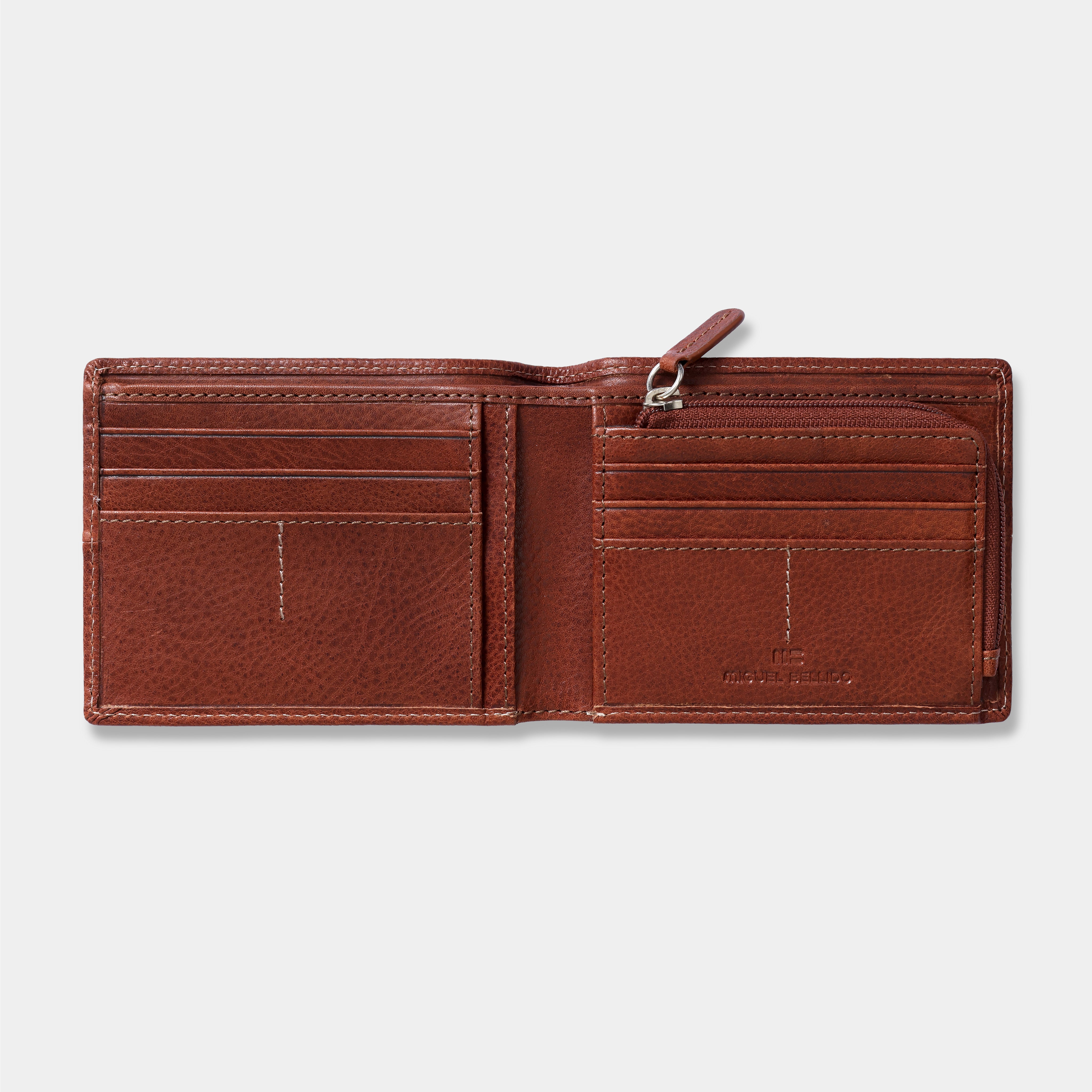 Miguel Bellido Carteras Bristol portafoglio in pelle con portamonete RFID
