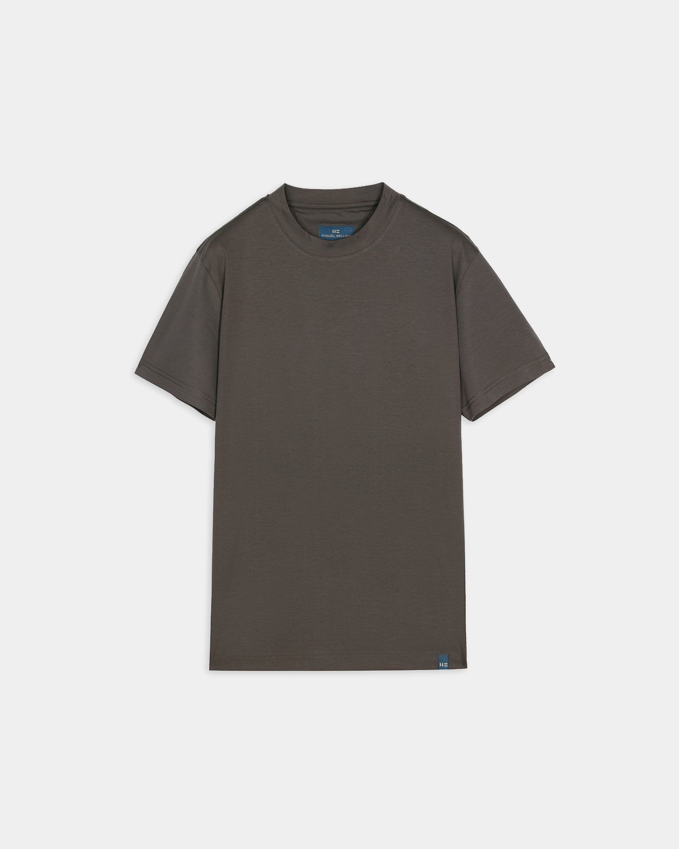 Miguel Bellido Polos y Camisetas Camiseta 100% algodón cuello redondo maglietta beige topo