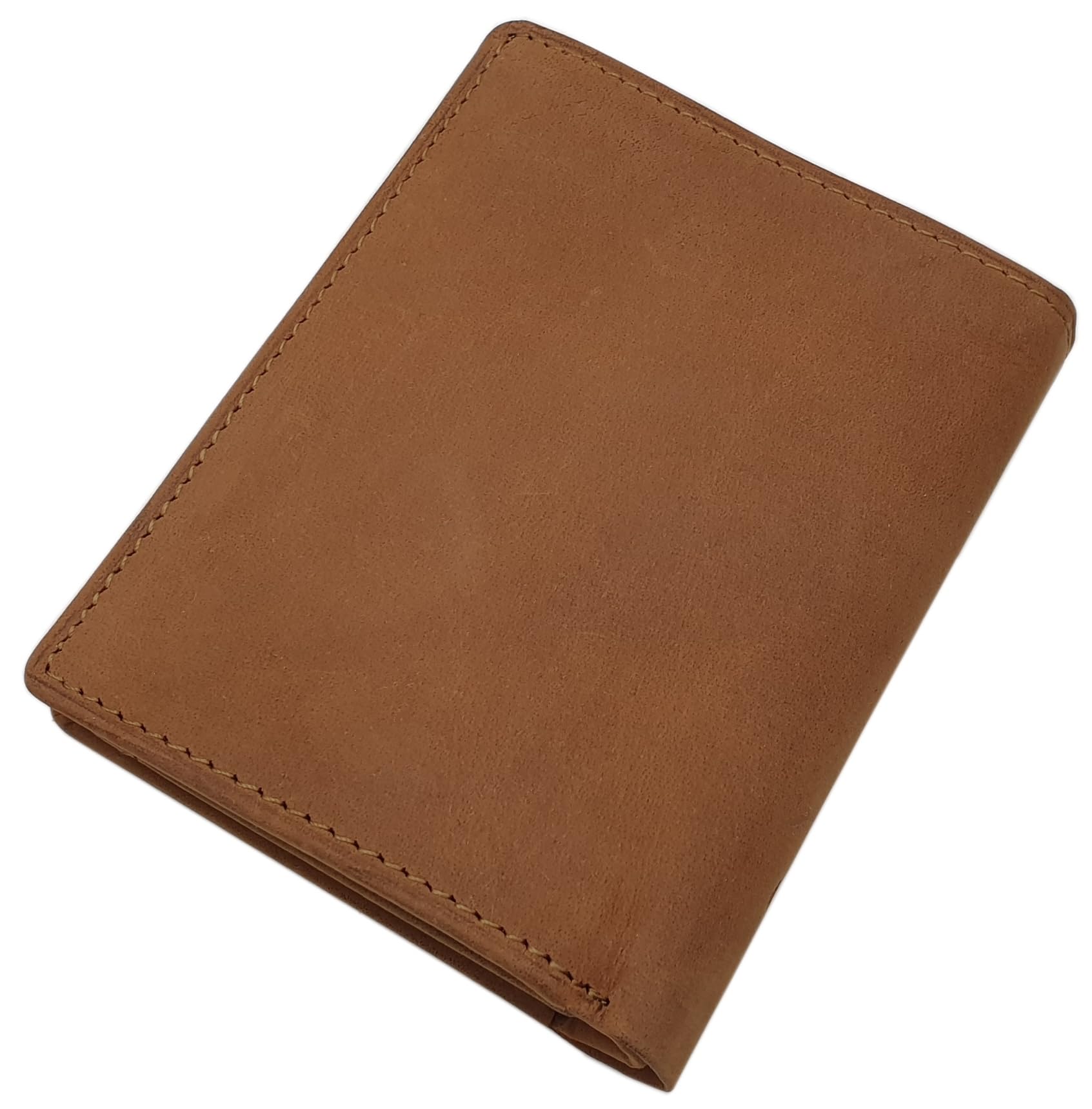 myledershop Herren Geldbörsen Modello 1 portafoglio verticale cognac RFID