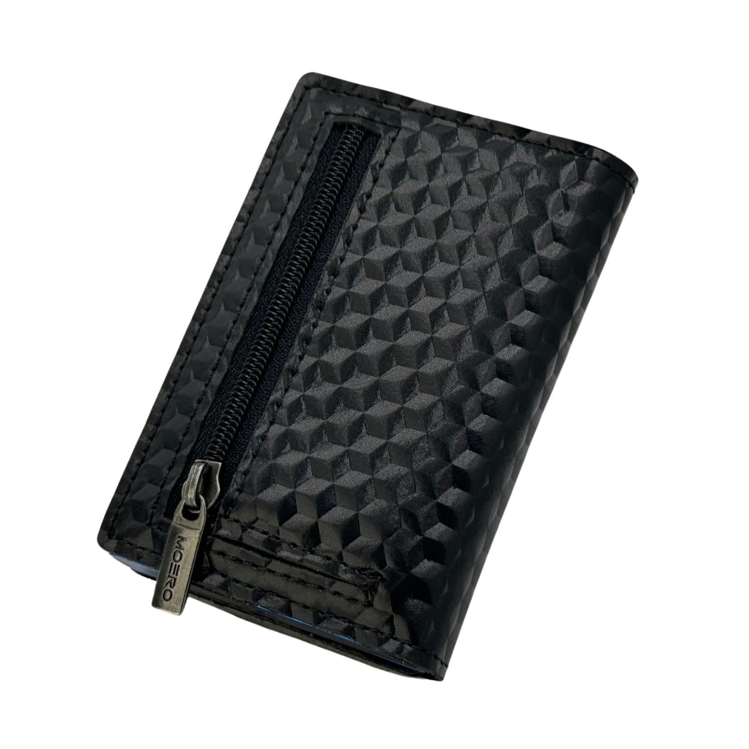 Moero Linea PRO PRO Zip 3D Hologram portafoglio nero RFID