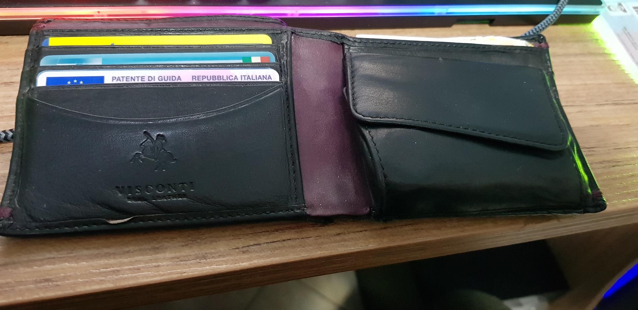 Visconti Hunters Wallets portafoglio uomo vera pelle Tap'n'Go RFID con portamonete