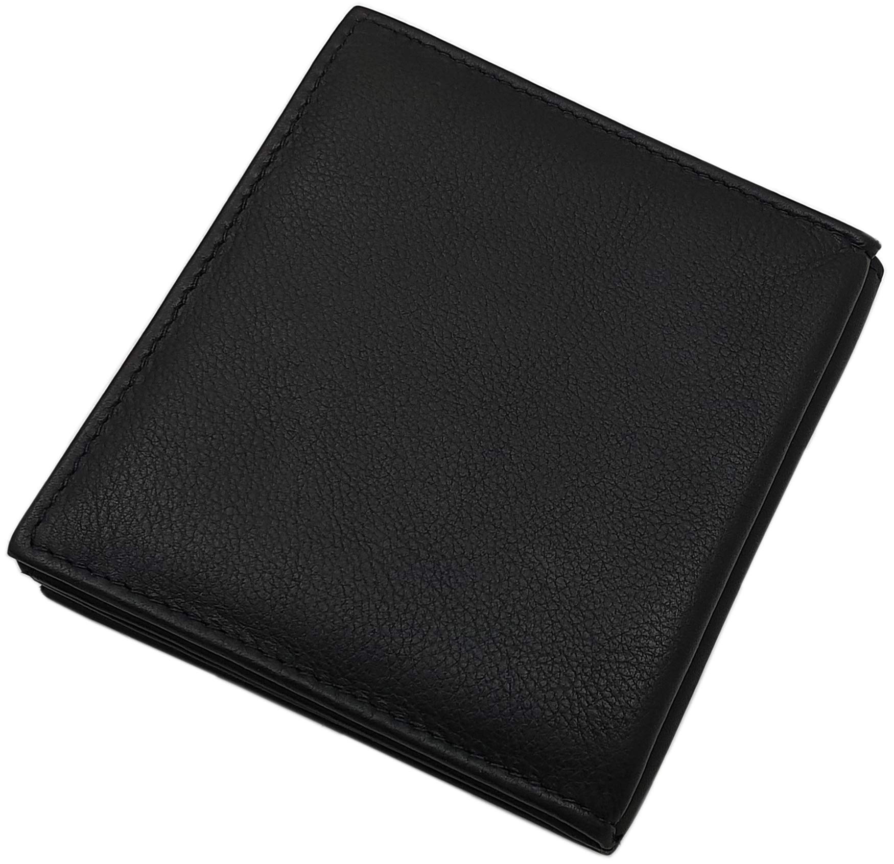 myledershop Münzbörsen Wiener Schachtel portamonete nero in nappa bovina