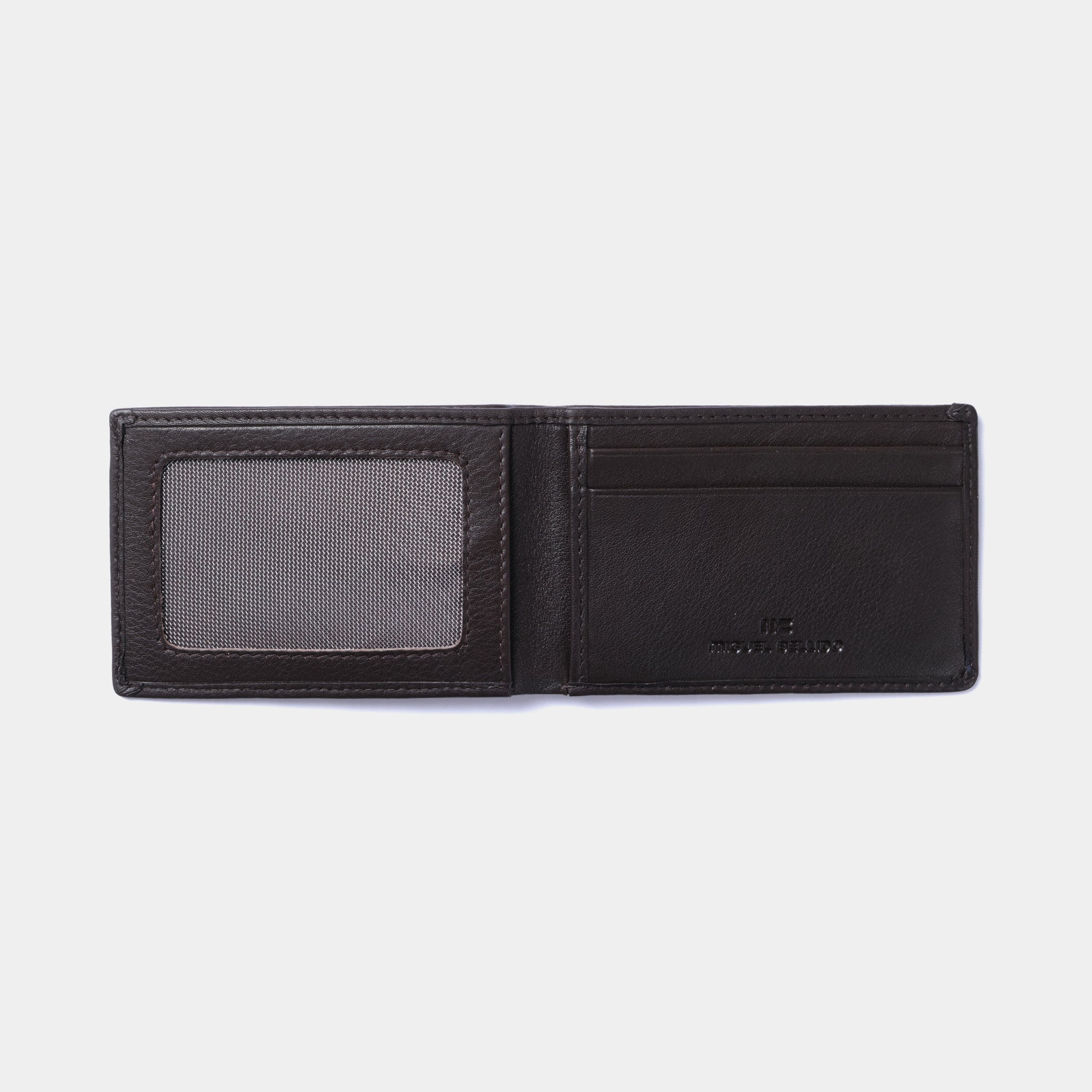 Miguel Bellido Carteras Cartera con tarjetero portafoglio nero pelle vacchetta RFID
